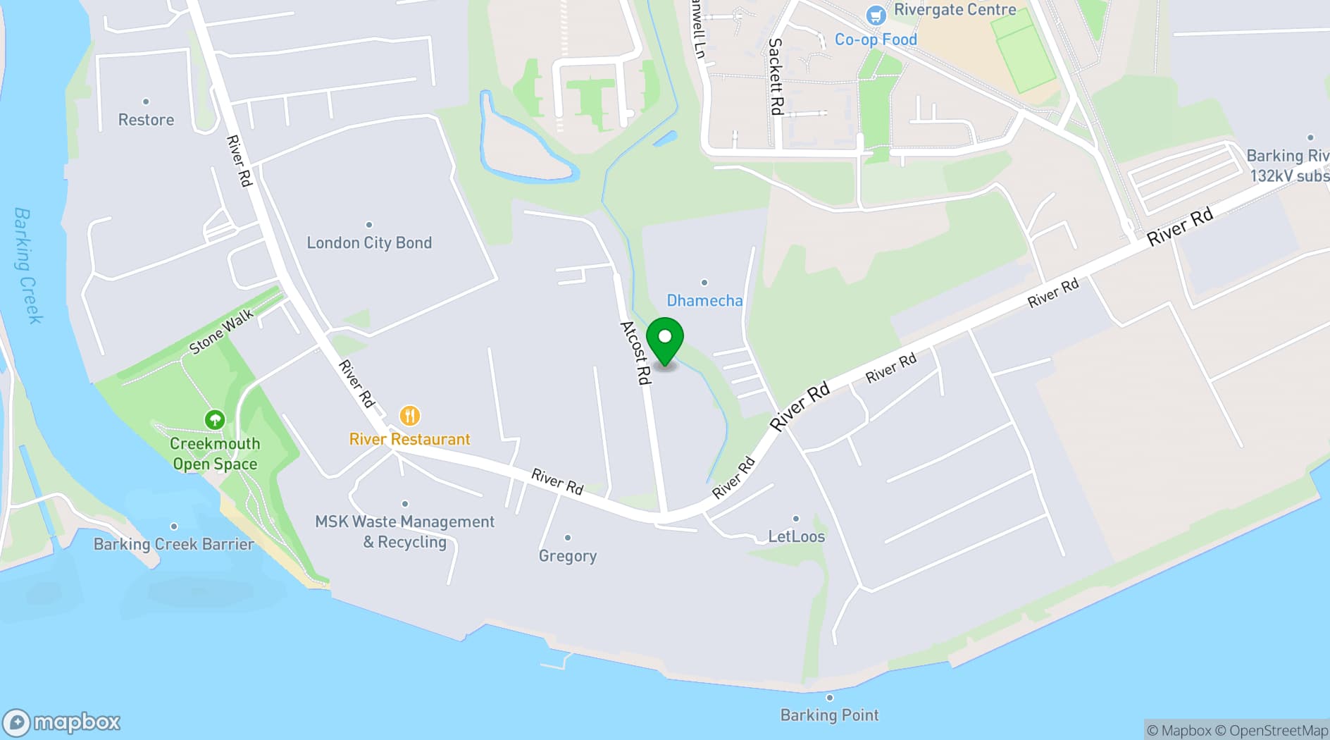 Map showing The Hideaway London
