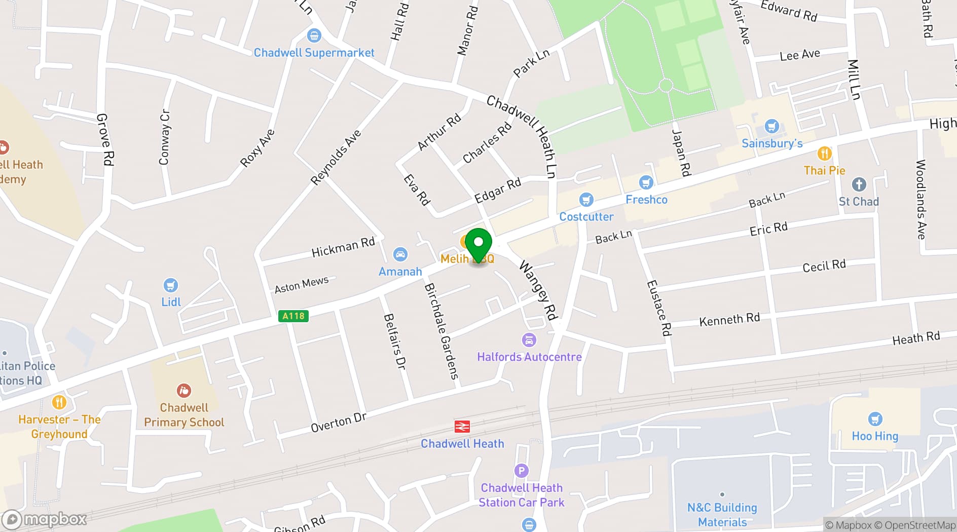 Map showing The Mayfair