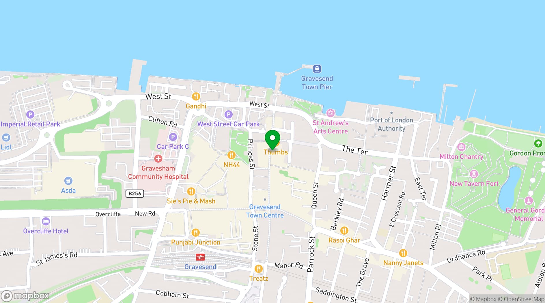 Map showing The Kent Cocktail Bar