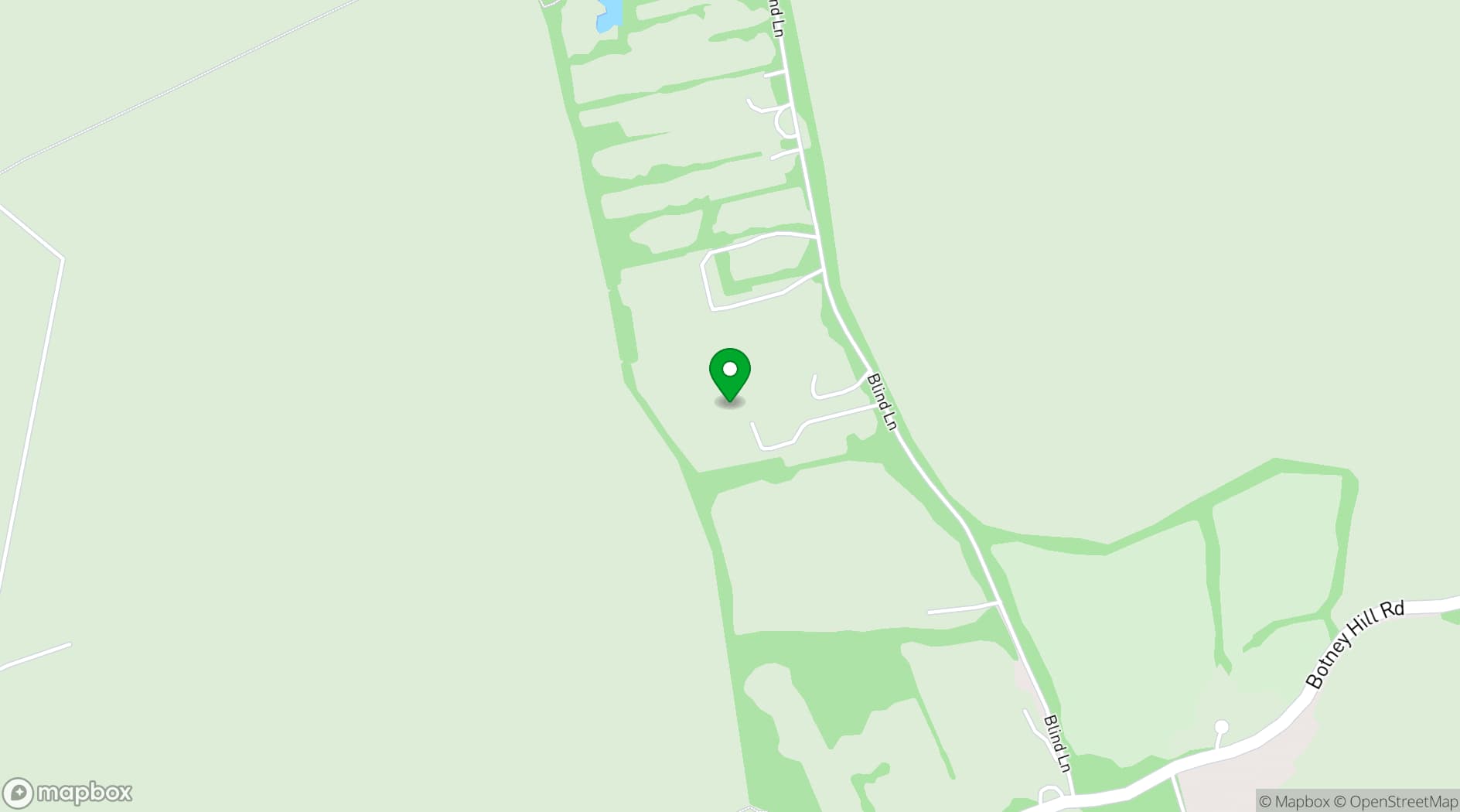 Map showing Oak Lodge Shooting Ground
