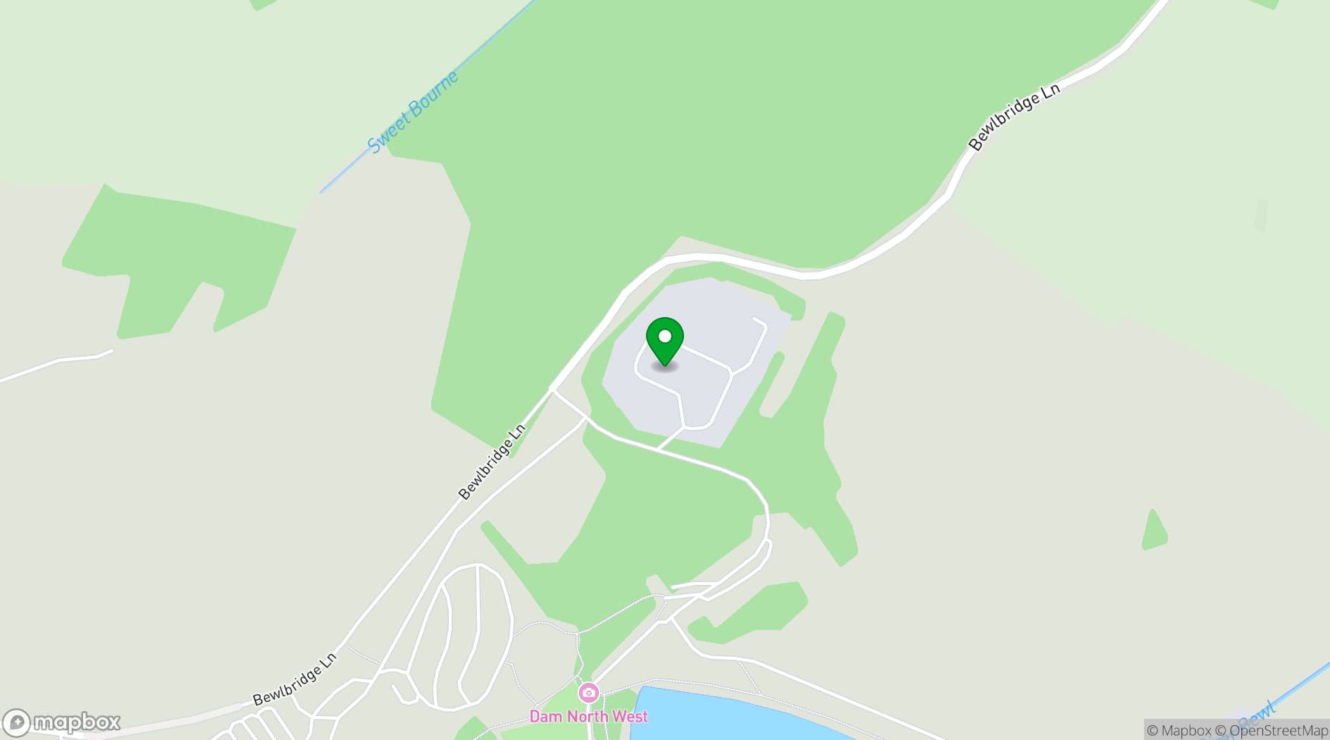 Map showing Bewl Water