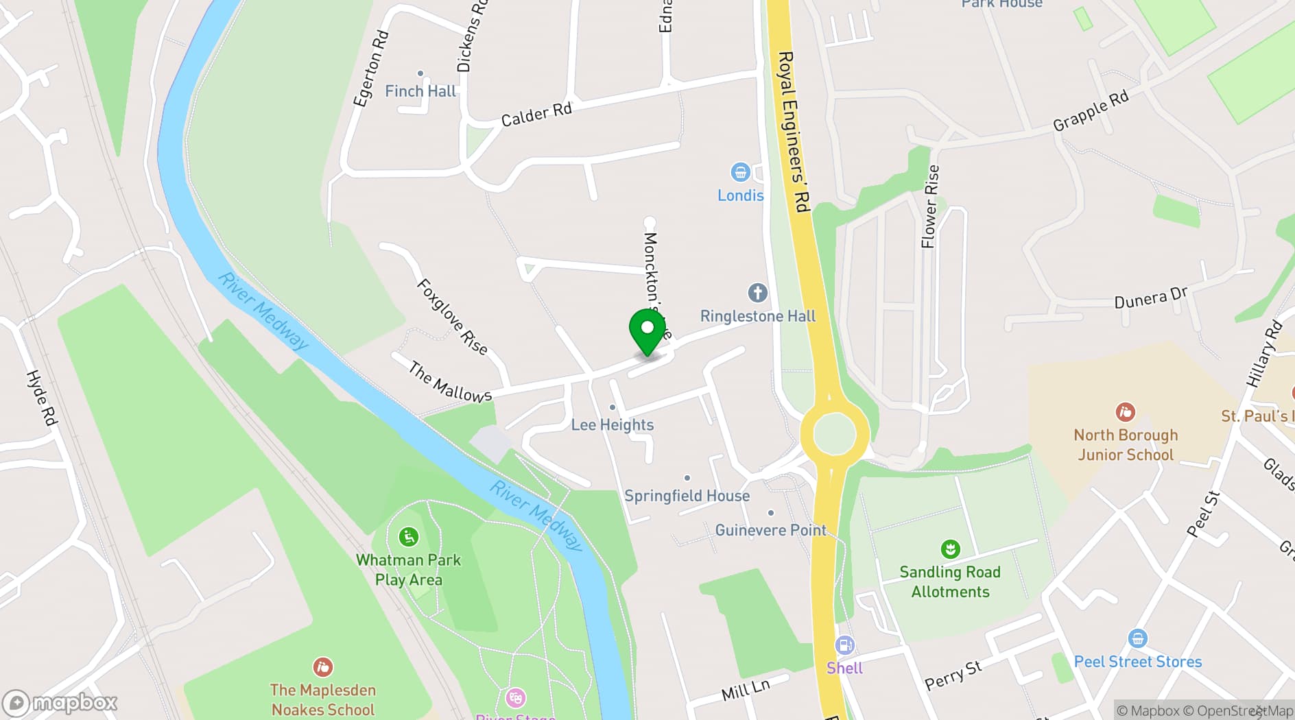 Map showing St Faith’s Centre
