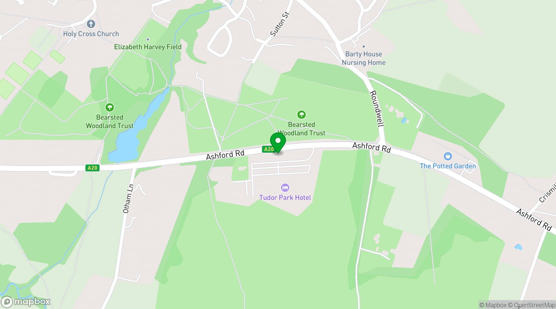 Map showing Delta Hotels by Marriott Tudor Park Country Club