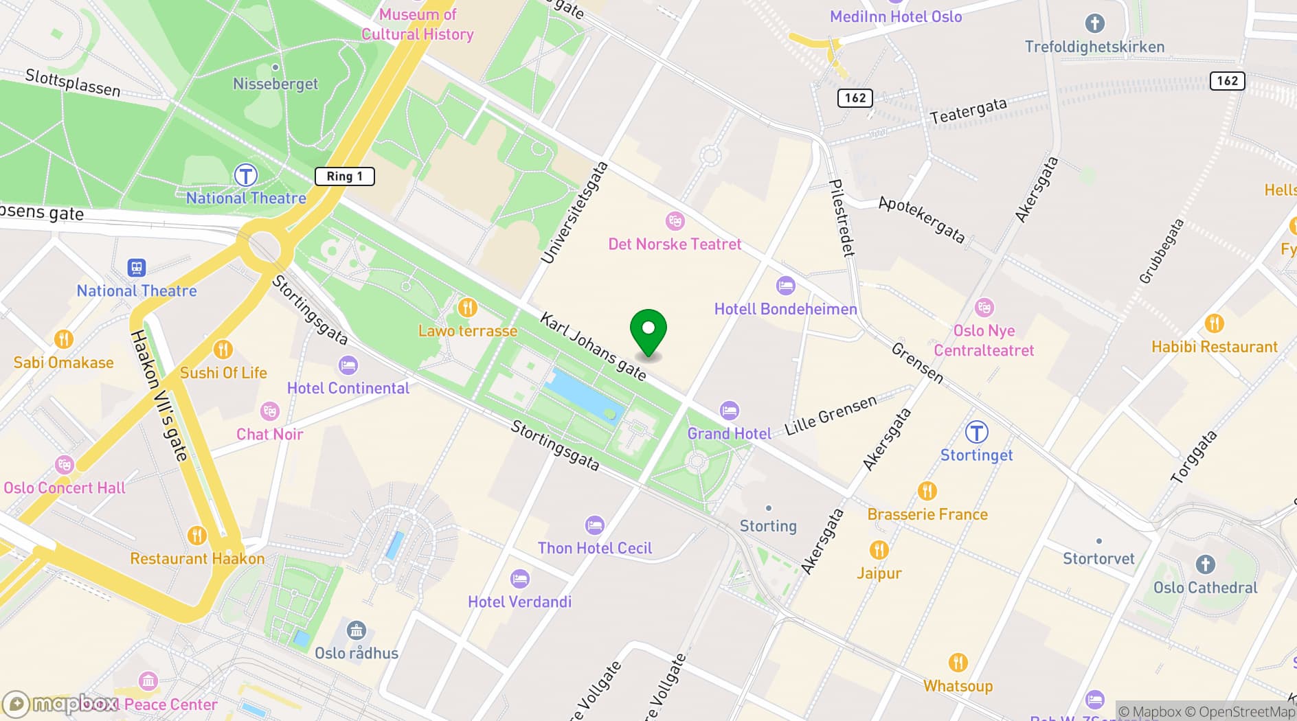 Map showing Nasjonal Jazzscene
