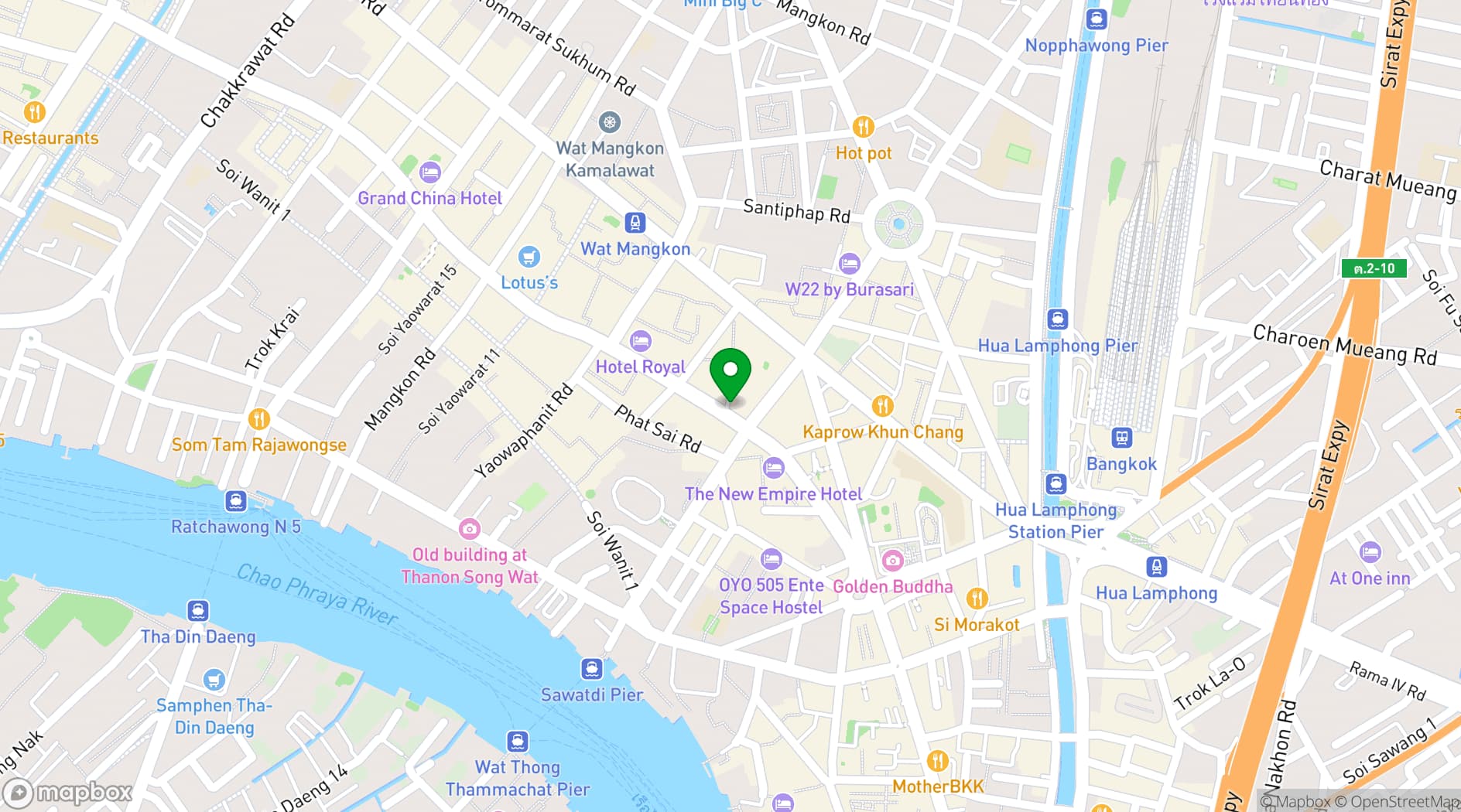 Map showing Shanghai Mansion