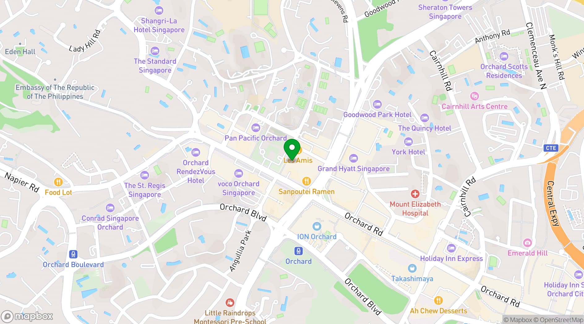 Map showing Komyuniti Bar & Restaurant