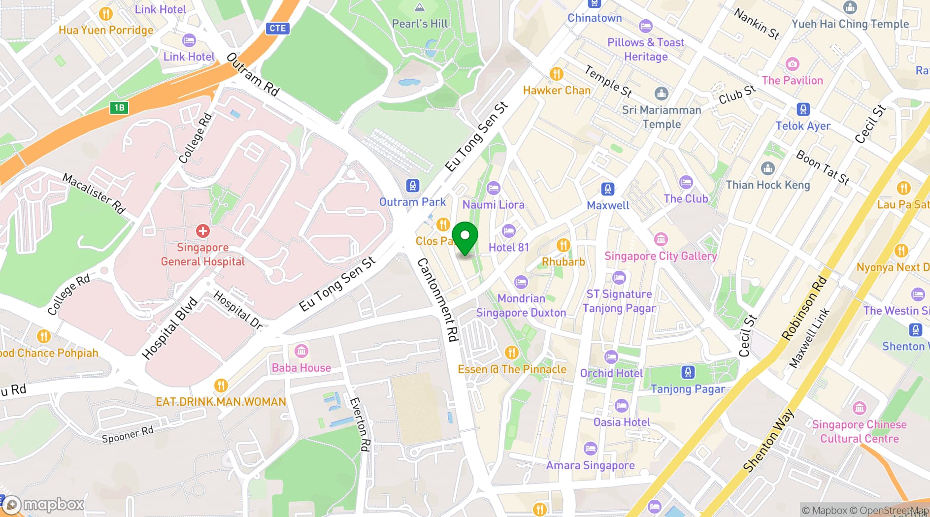 Map showing Gibson