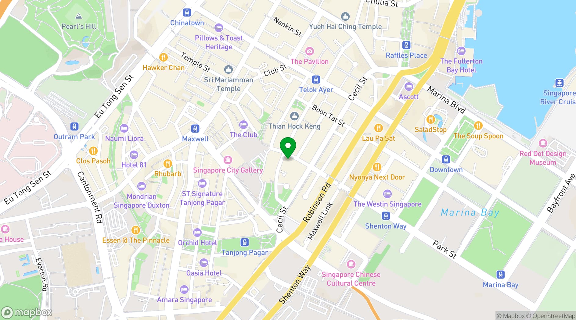 Map showing The Clift