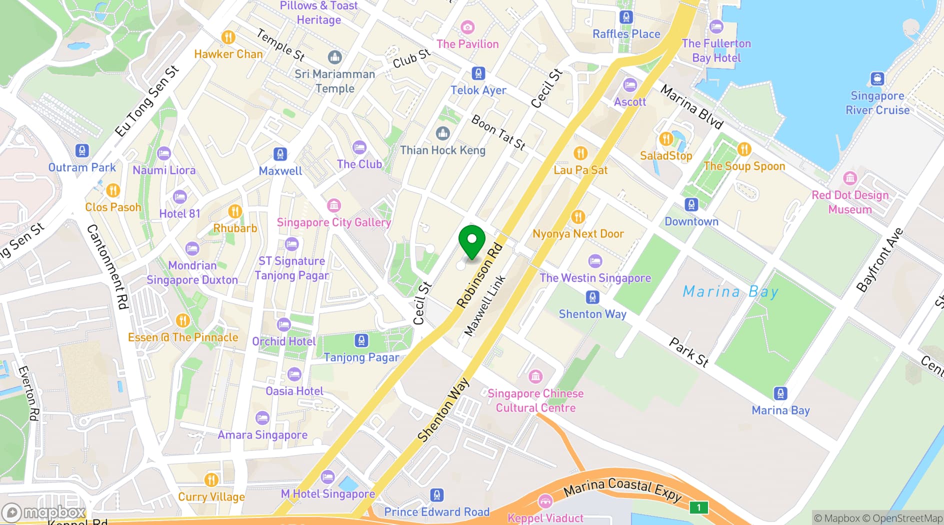 Map showing The Cocktail Office
