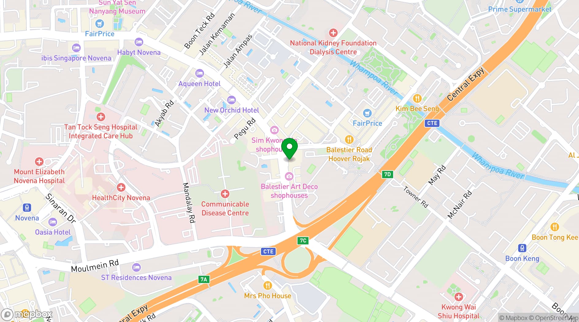Map showing Urban Tavern