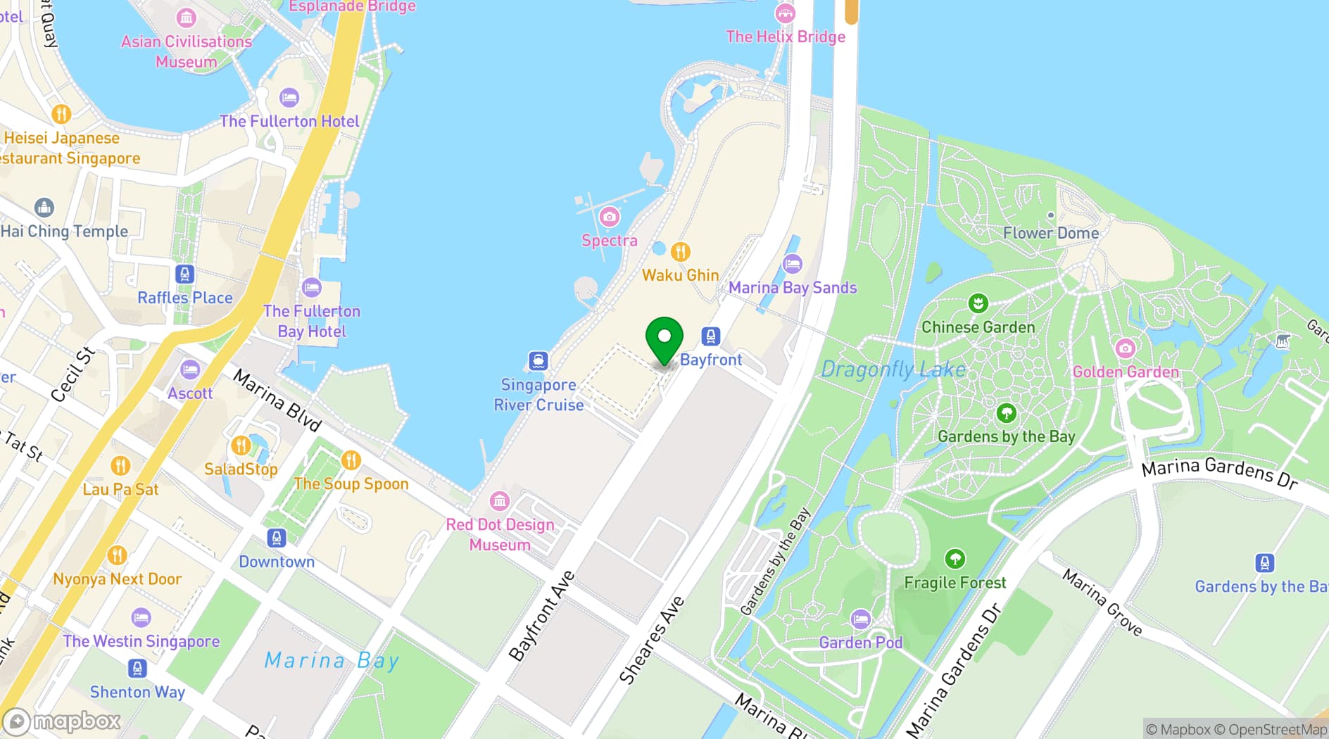 Map showing Garden Walk