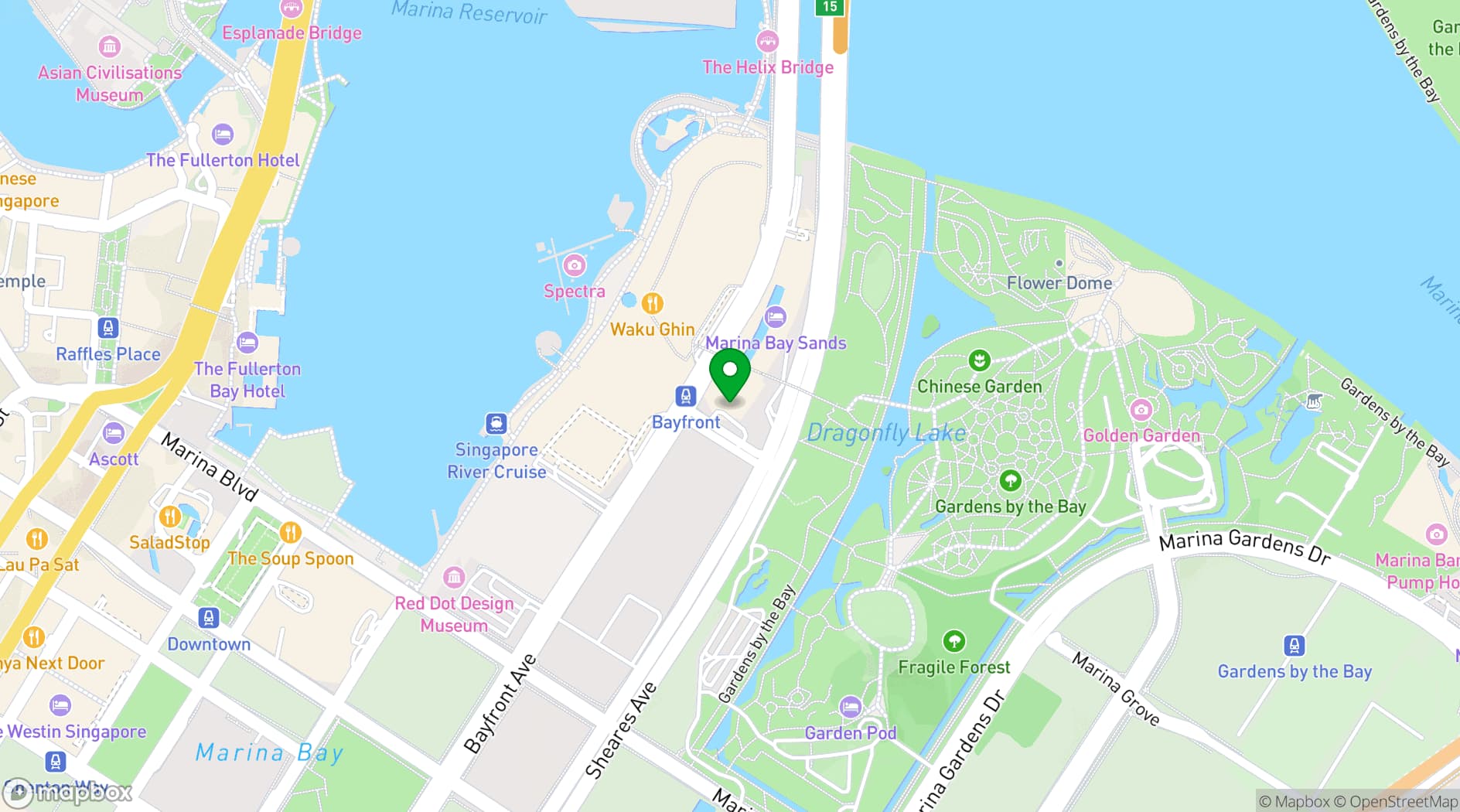 Map showing LAVO Italian Restaurant & Rooftop Bar