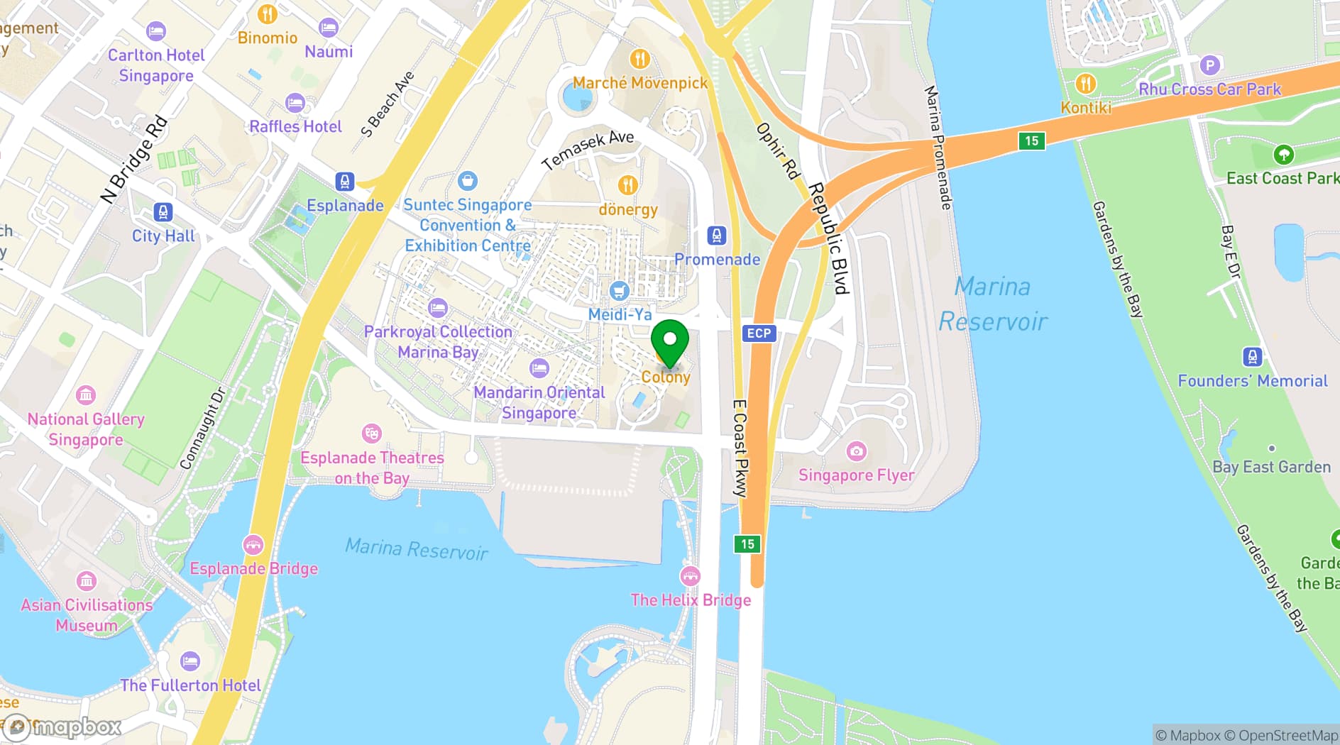 Map showing Summer Pavilion
