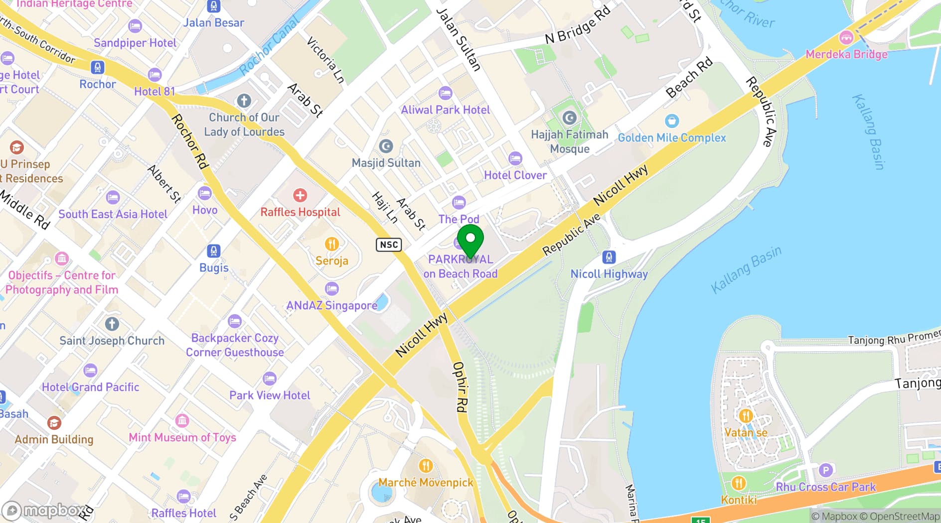 Map showing Venuexplorer