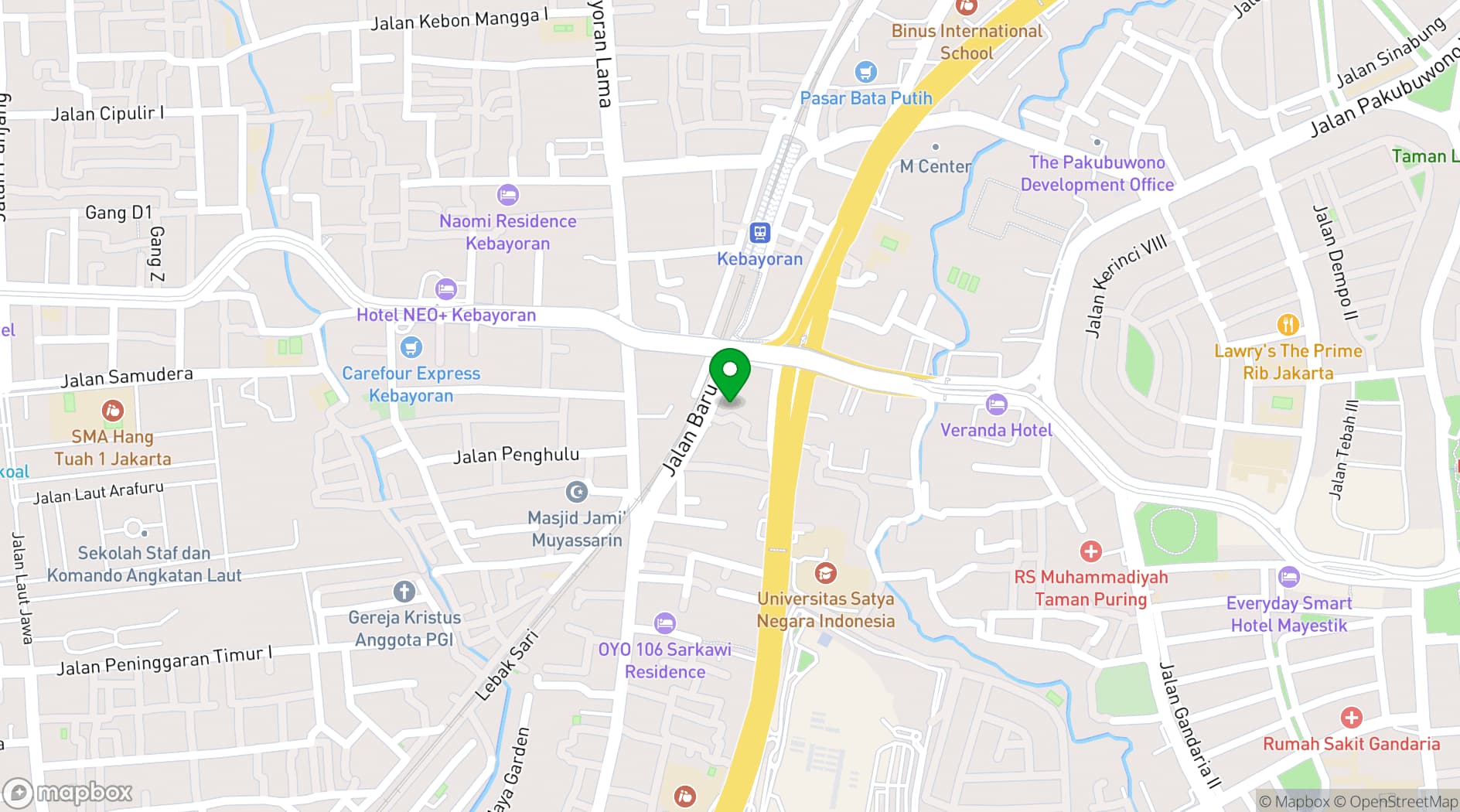 Map showing Mantra Space