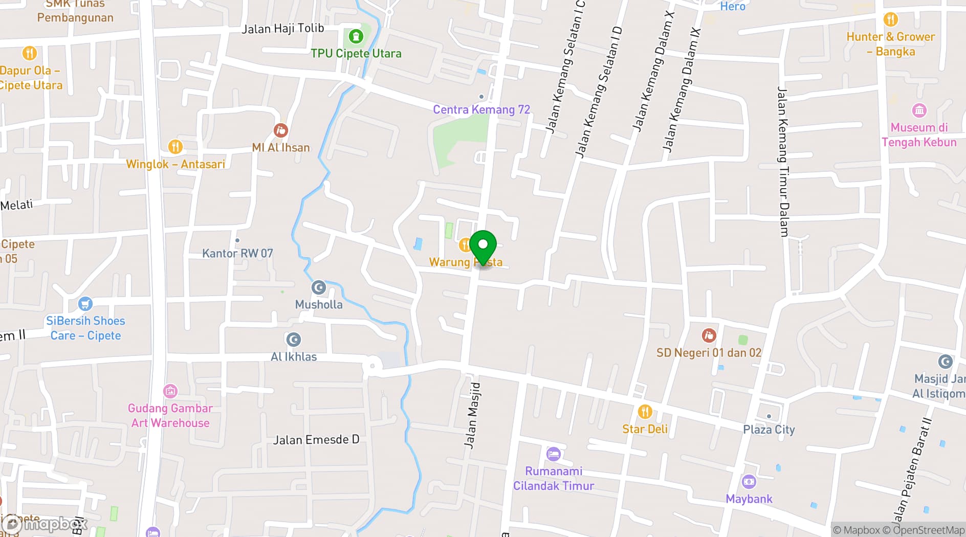 Map showing Rumanami Residence