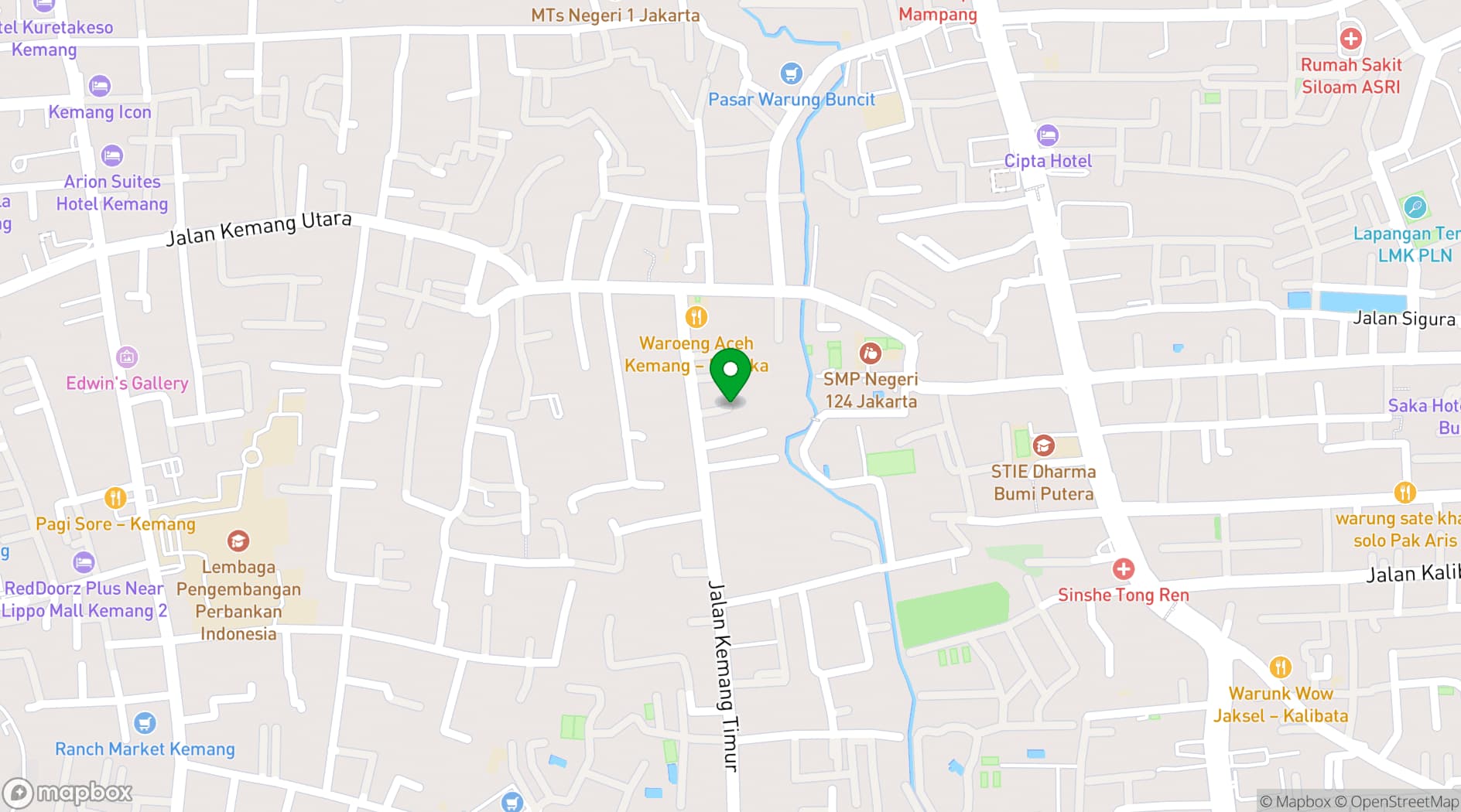 Map showing Dog house test