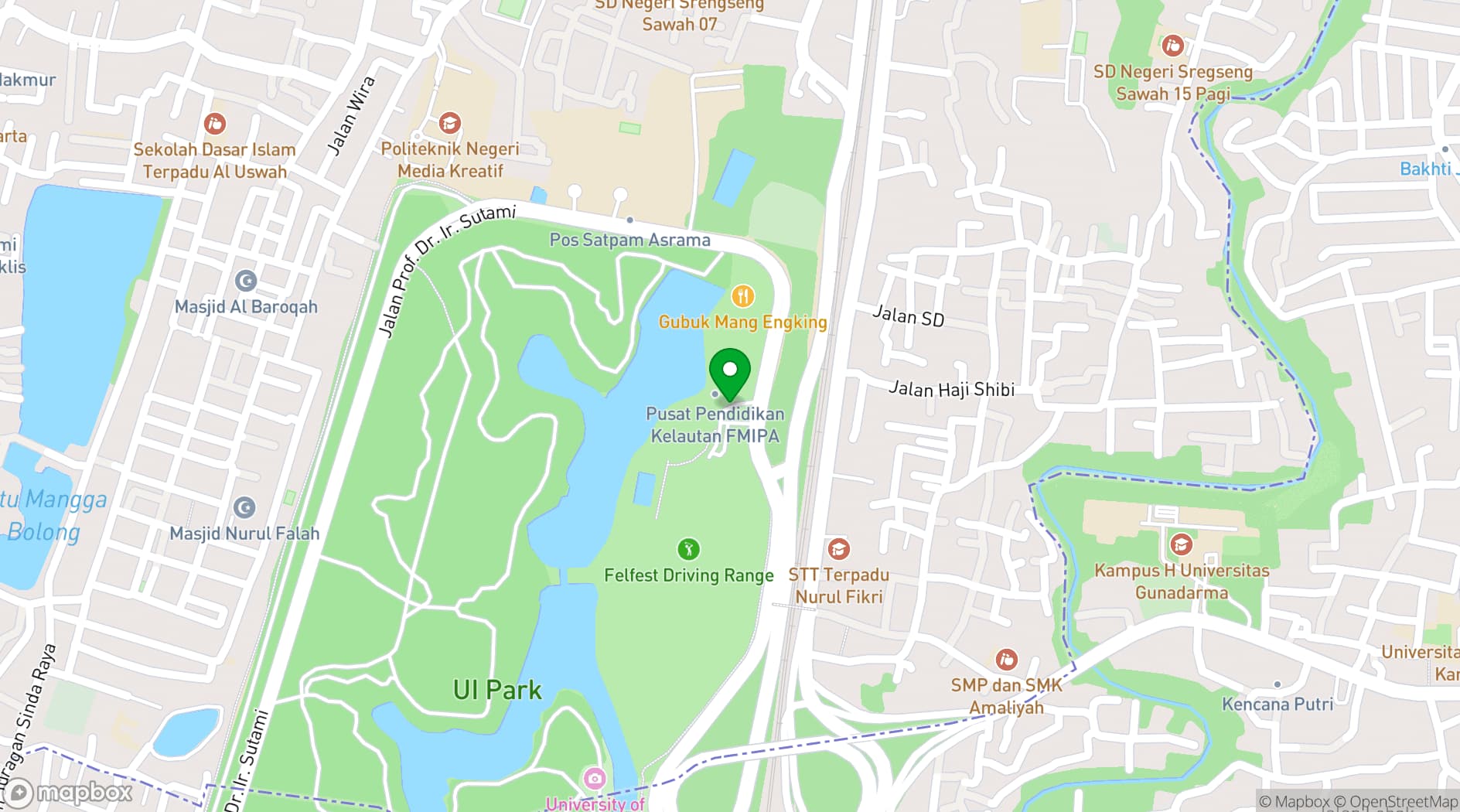 Map showing Emaara