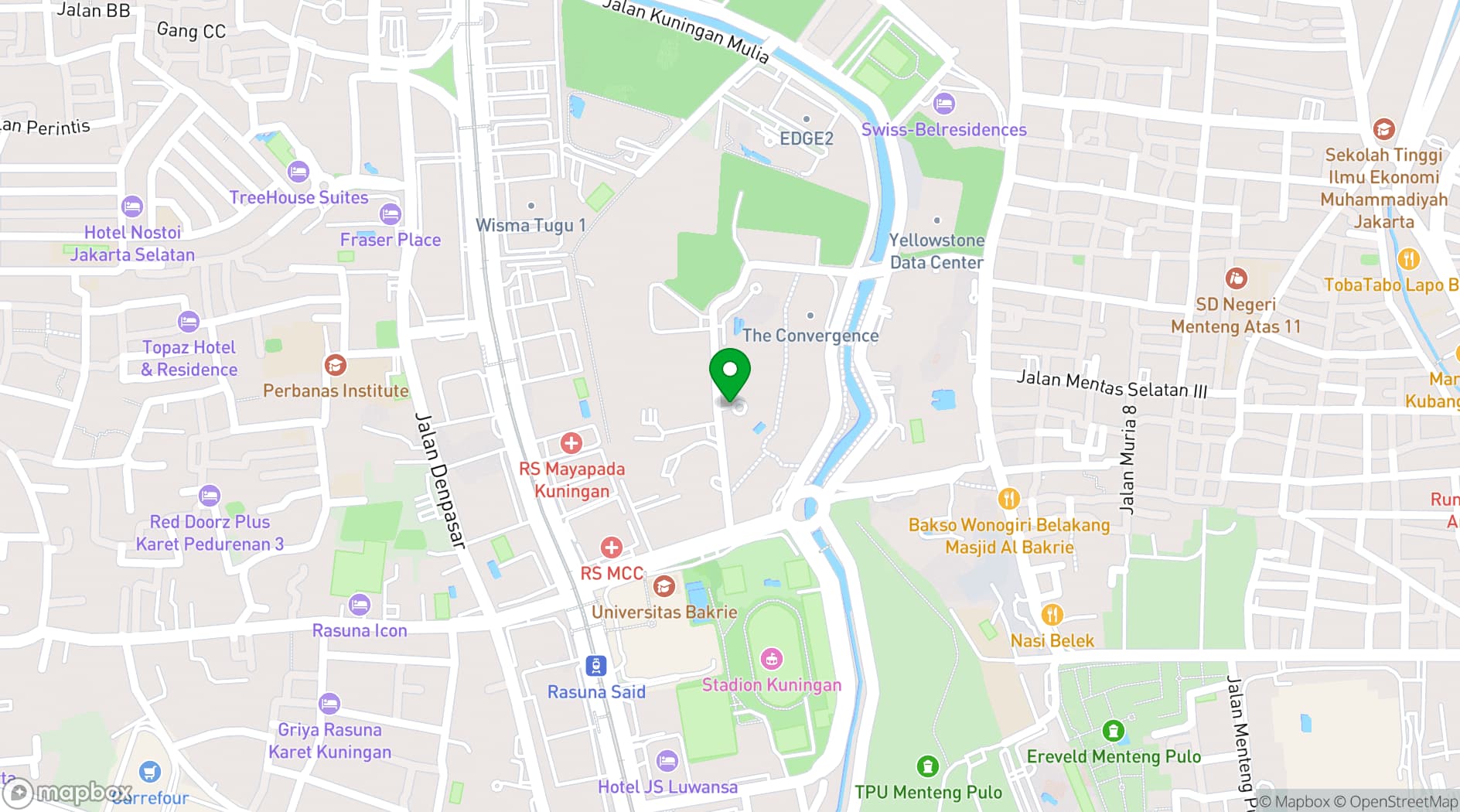 Map showing The Grove Suites by Grand Aston