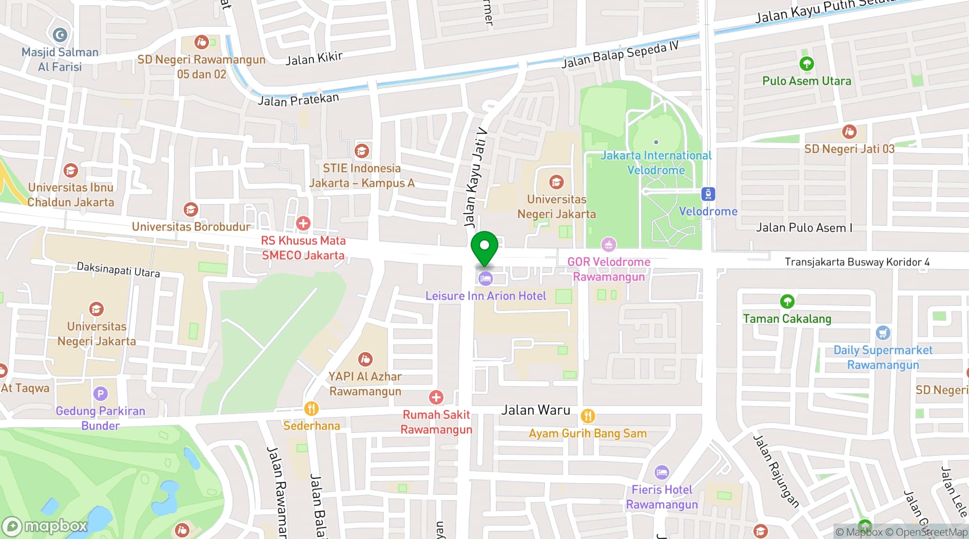 Map showing Luxury Inn Arion Hotel
