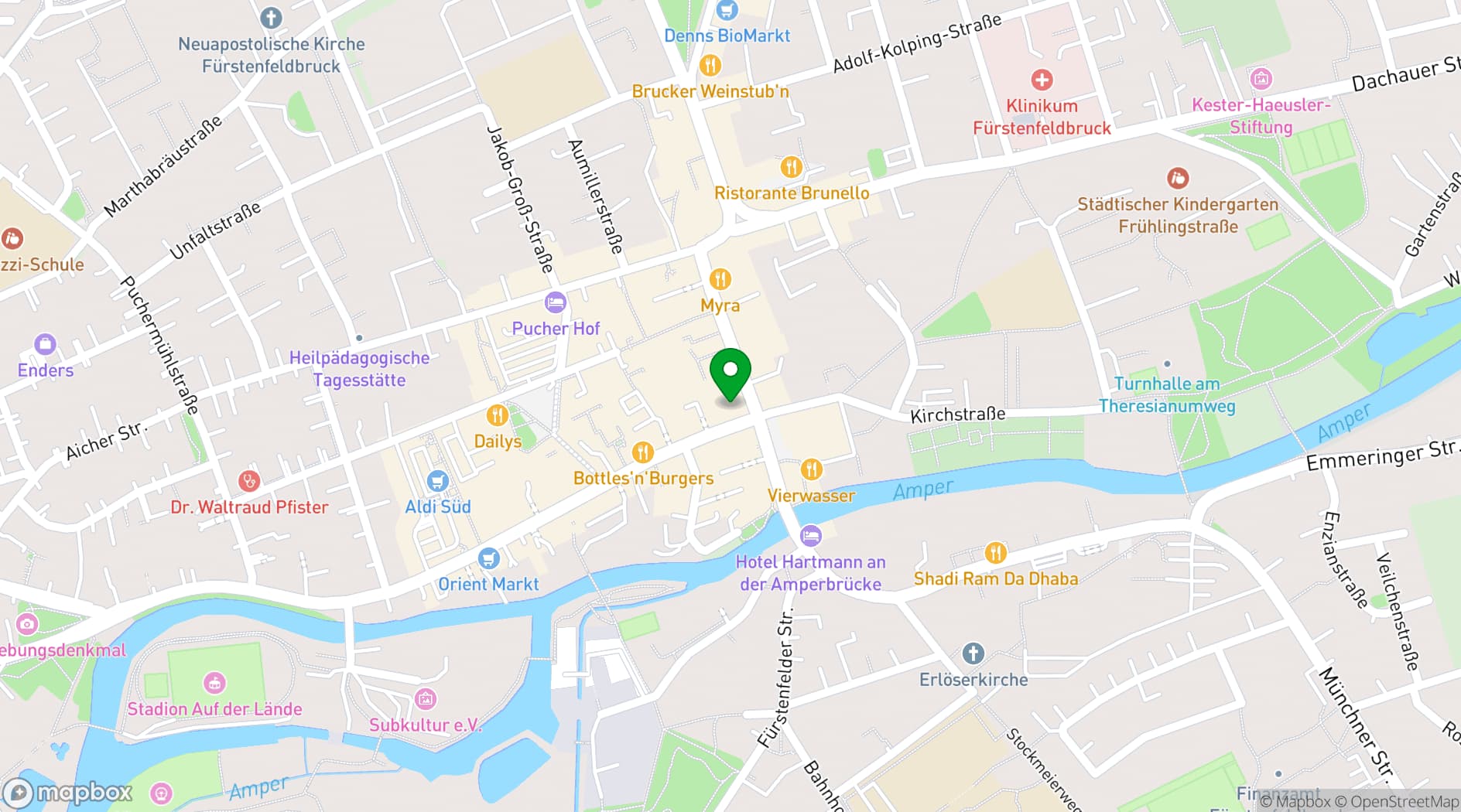 Map showing Romantik Hotel zur Post