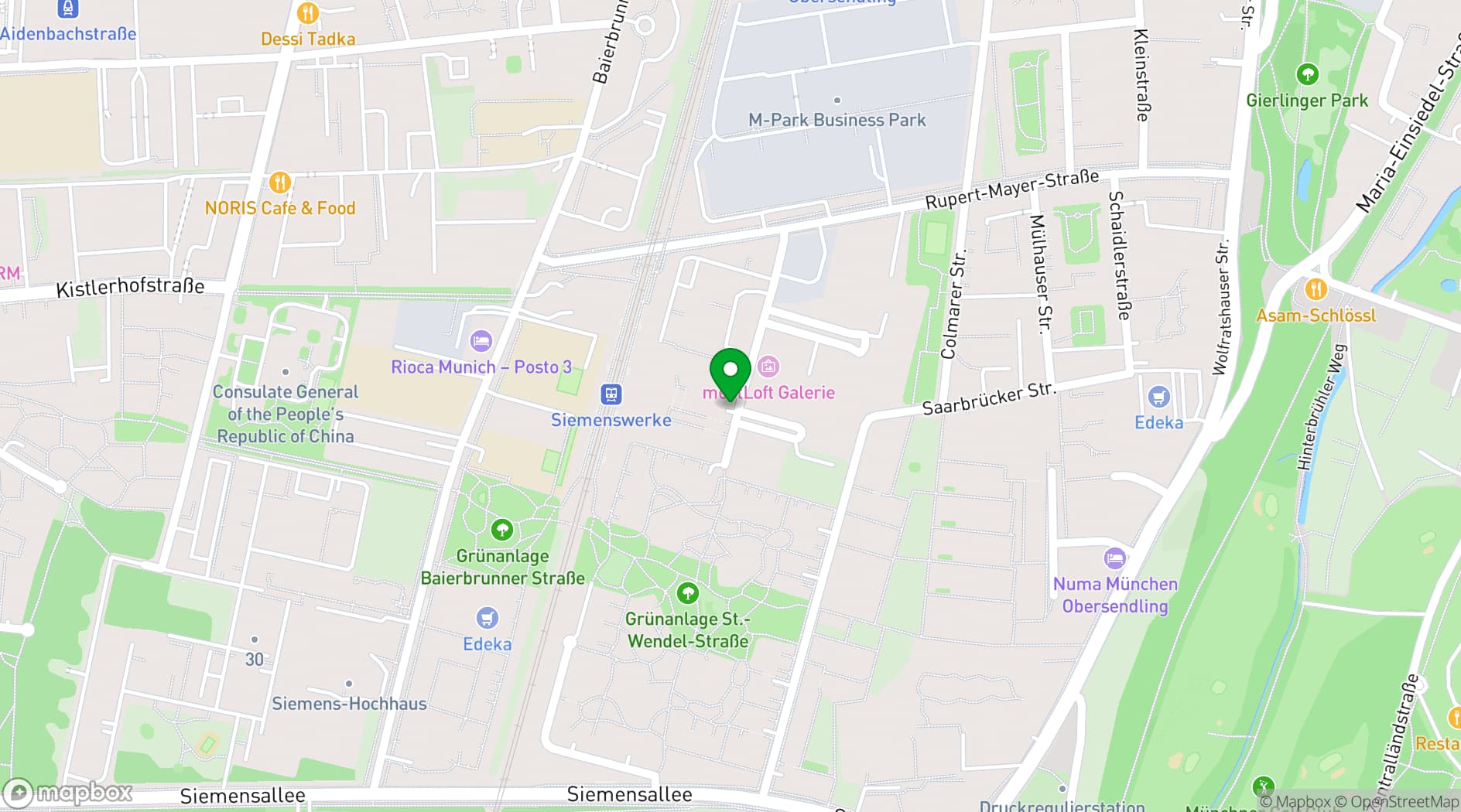 Map showing 1000 Satellites SoHo