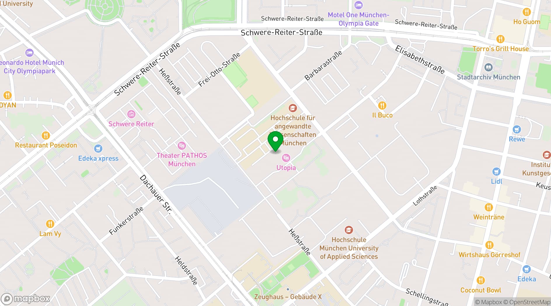 Map showing Y.OUR Pavillon