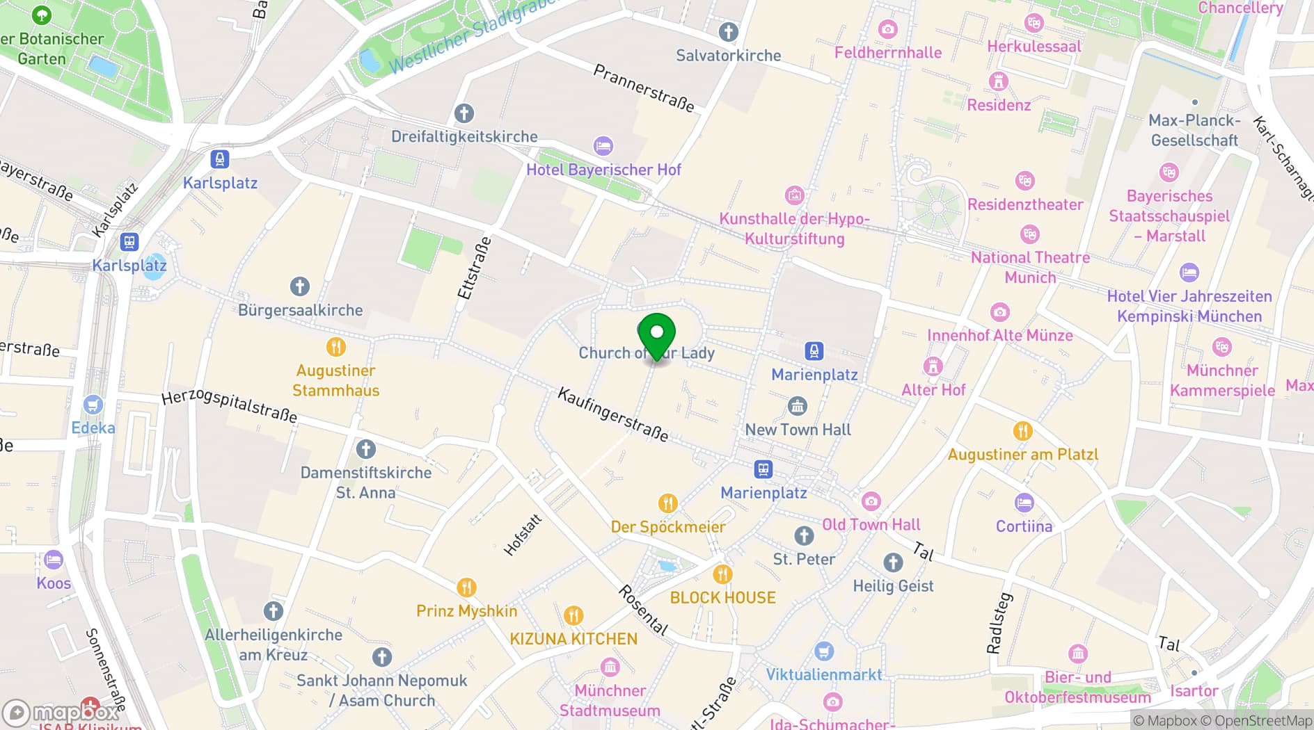 Map showing Der Andechser am Dom