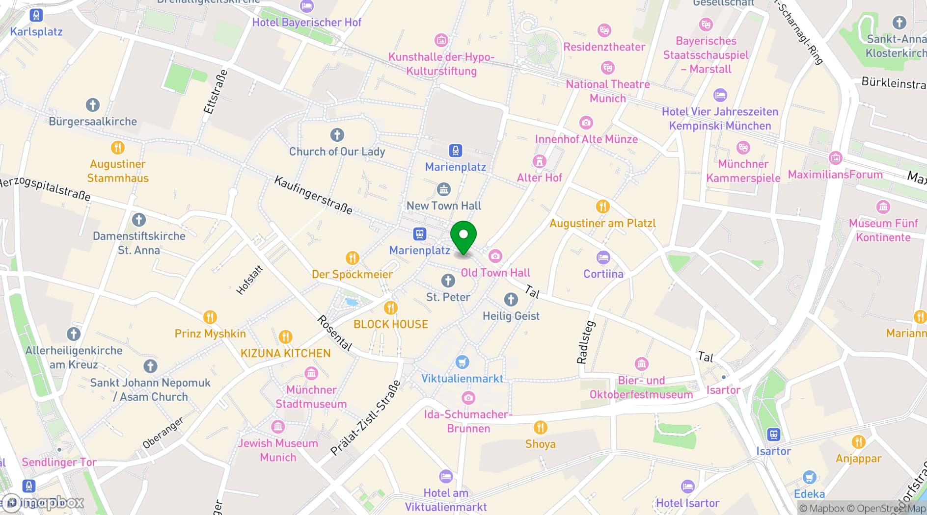 Map showing FOX LOUNGES