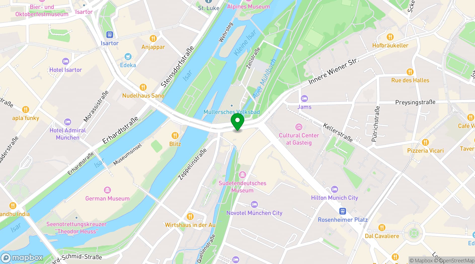 Map showing Zen - Panasia Cuisine & Sushi Bar