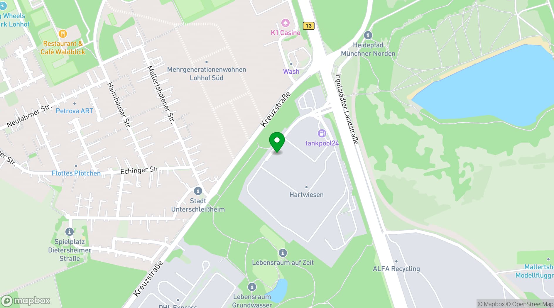 Map showing CK Workspace