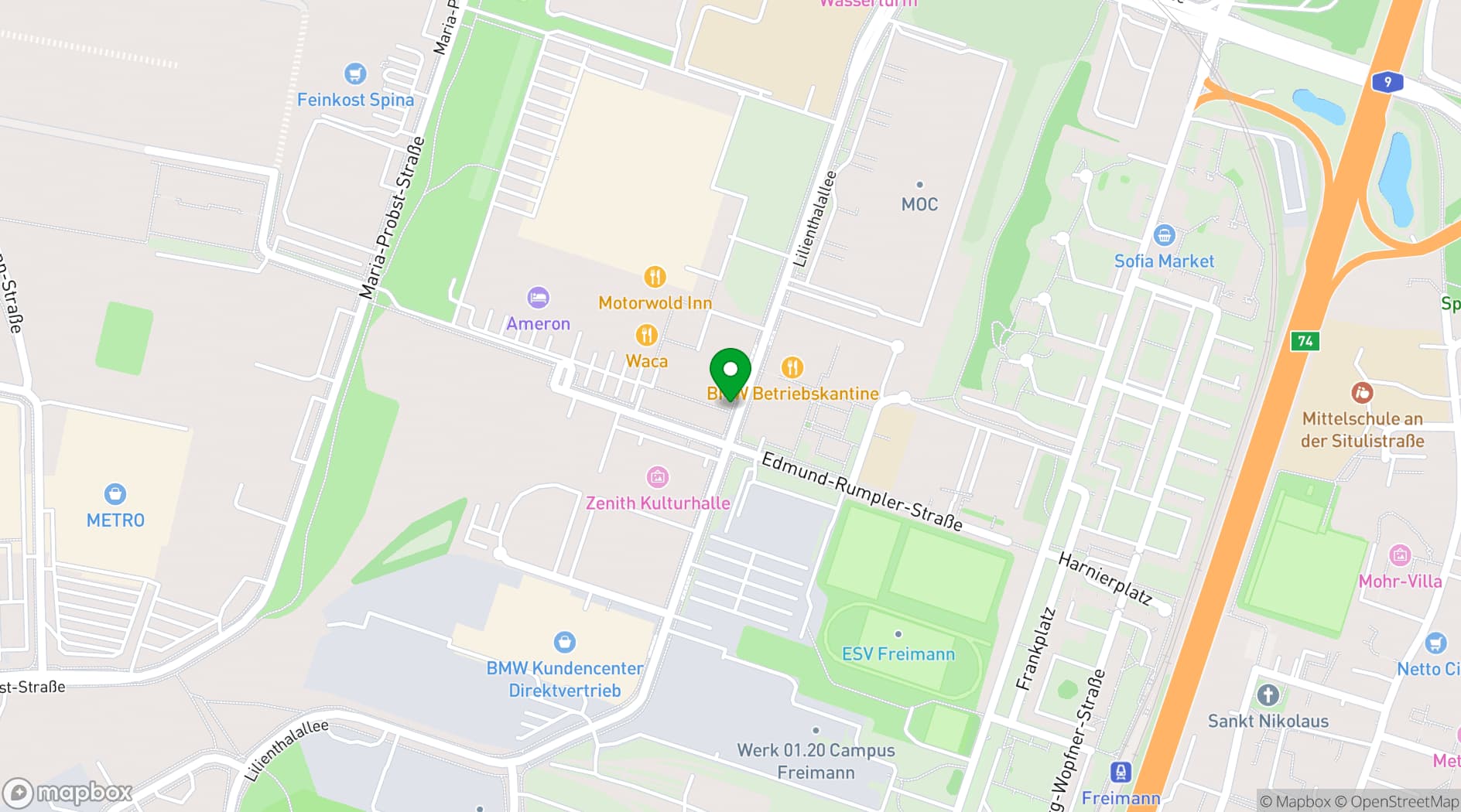 Map showing Kesselhaus