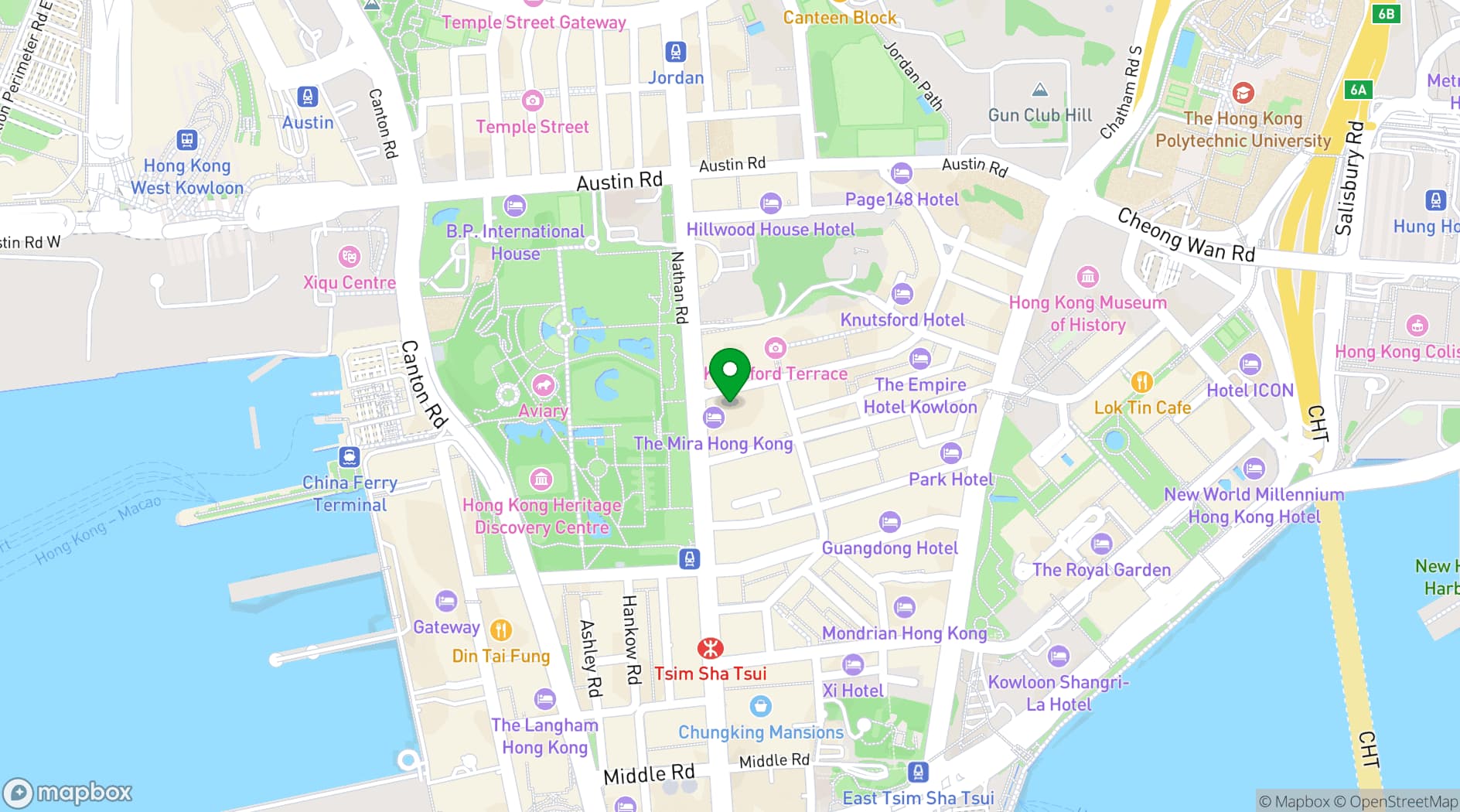 Map showing Vibes