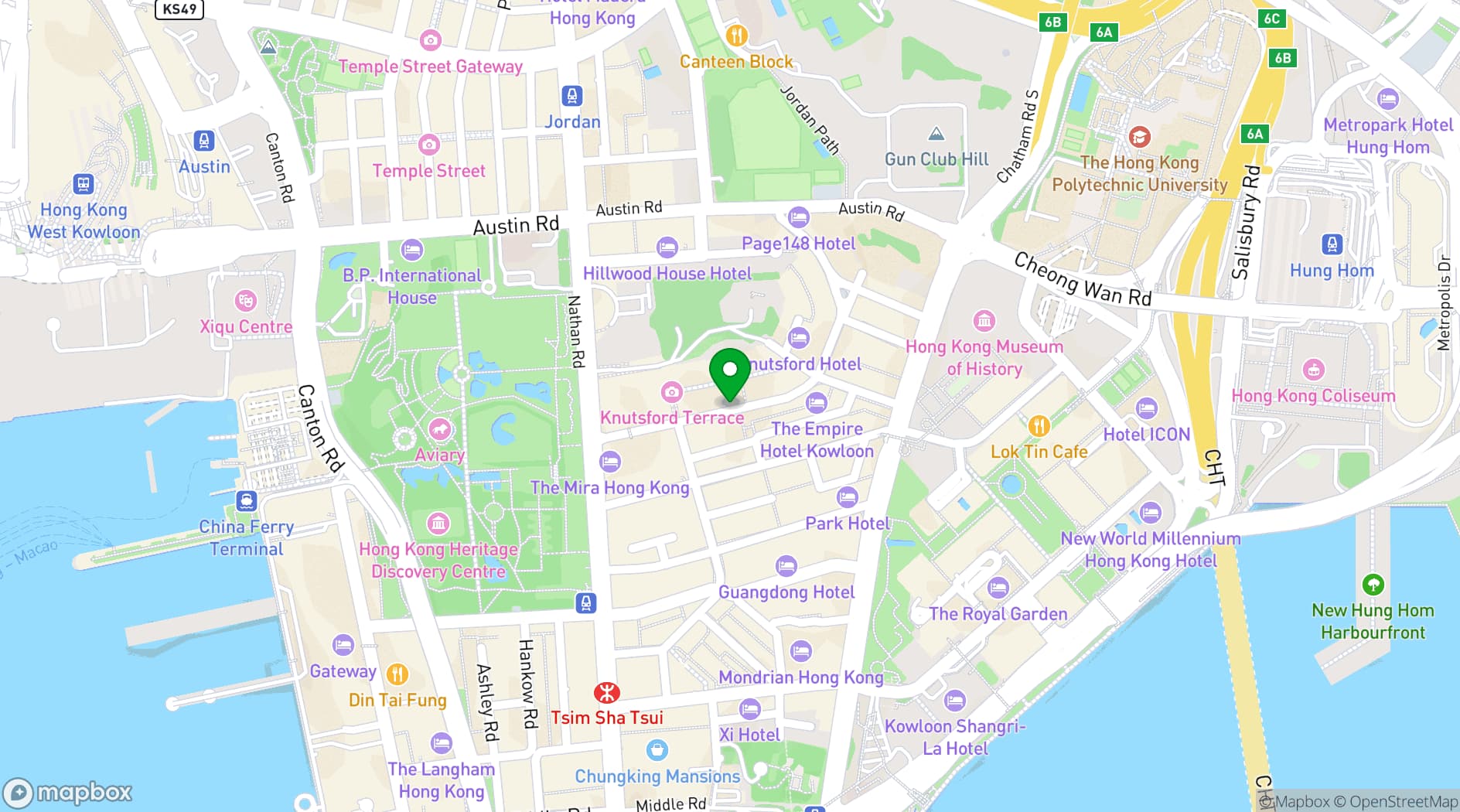 Map showing The Luxe Manor