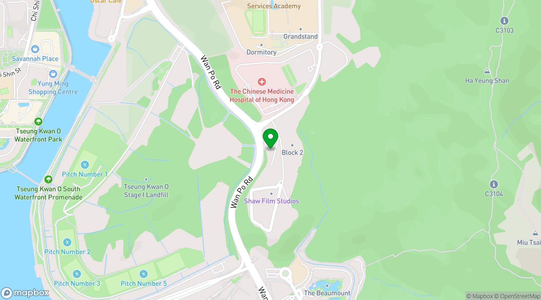 Map showing Shaw Creative Hub