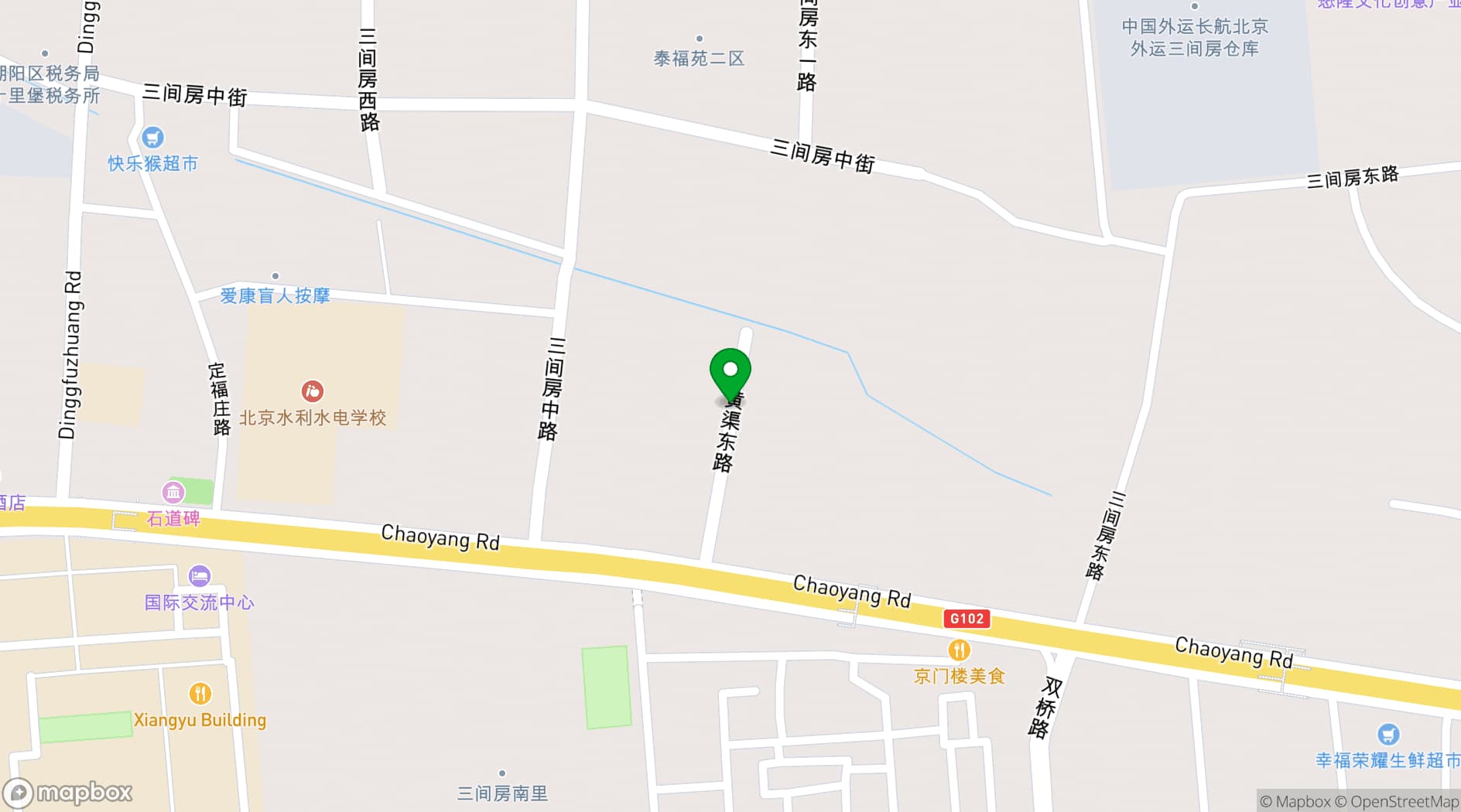 Map showing Blue Note China