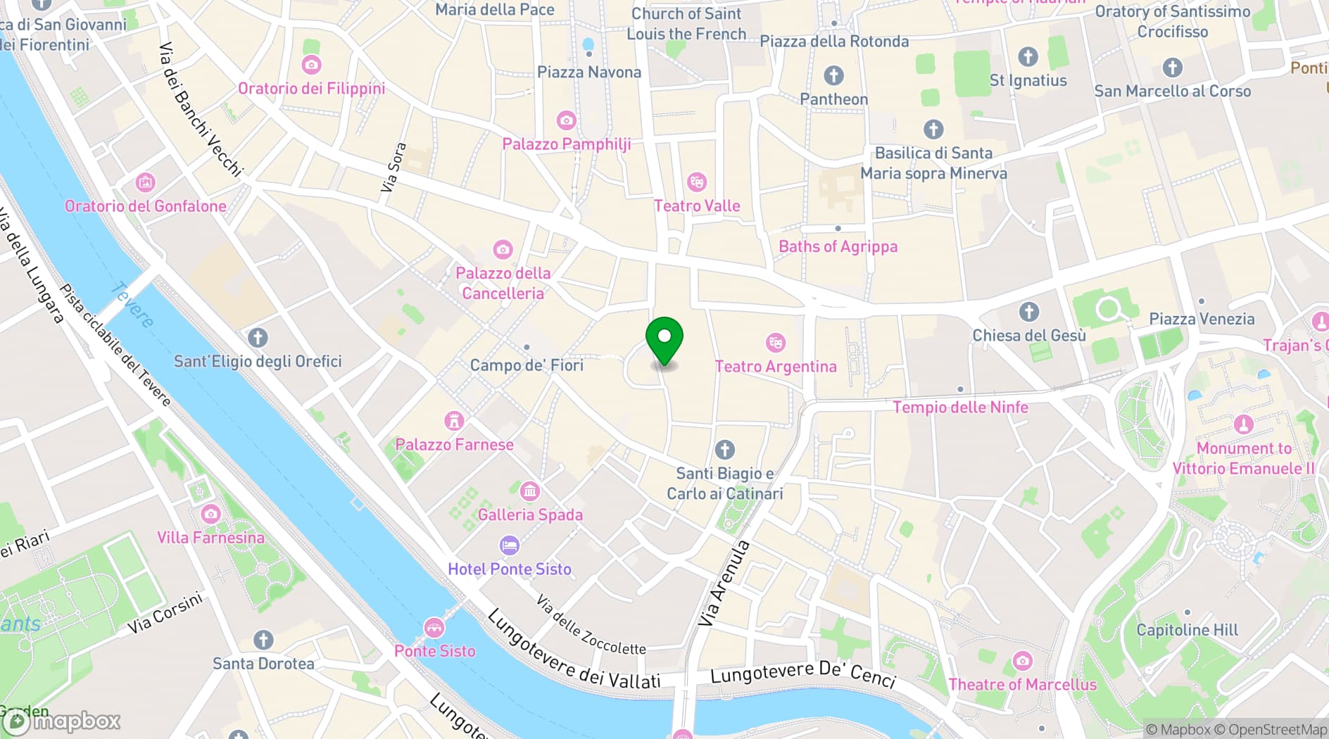 Map showing Il Sanlorenzo