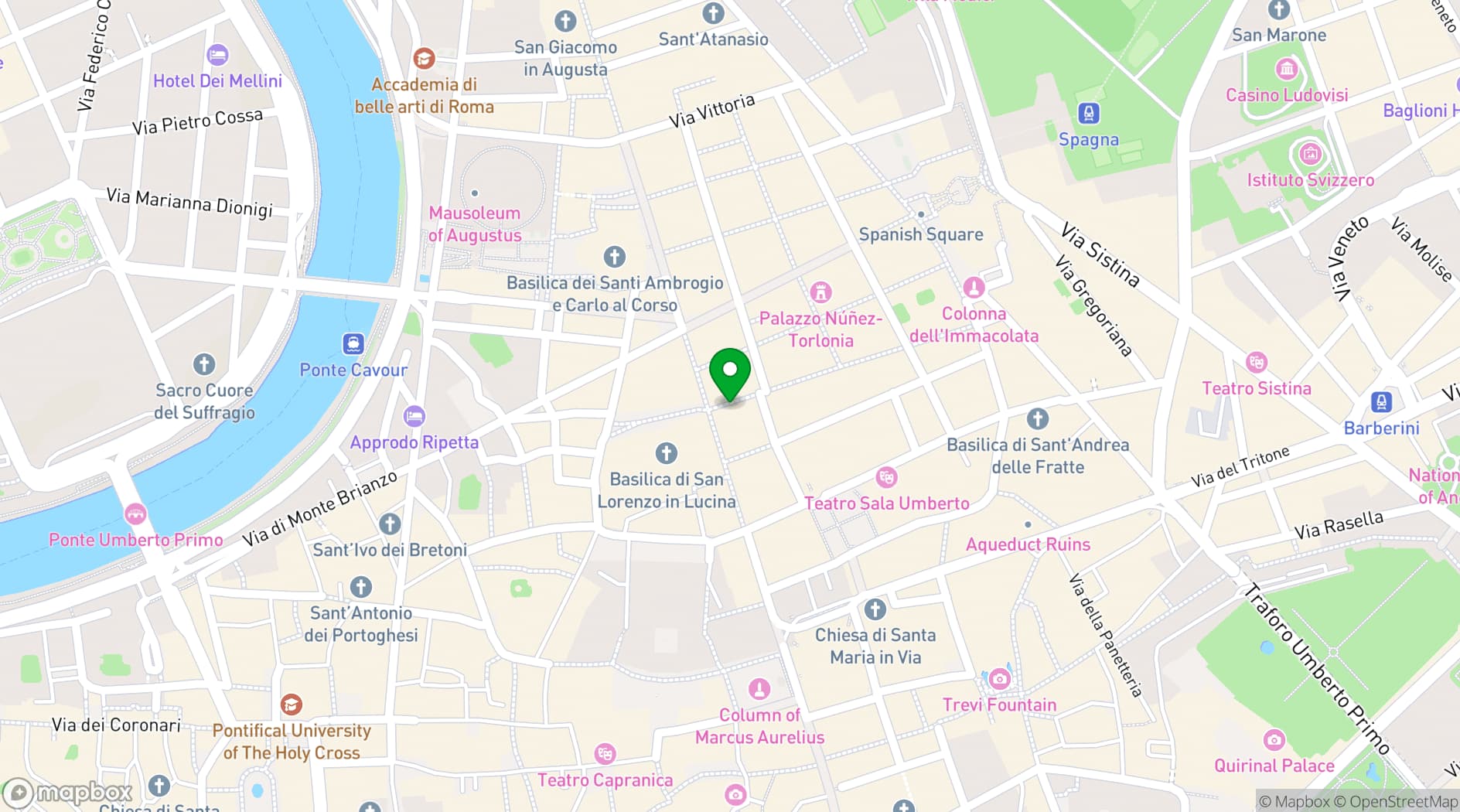 Map showing Boutique Centrale Palace