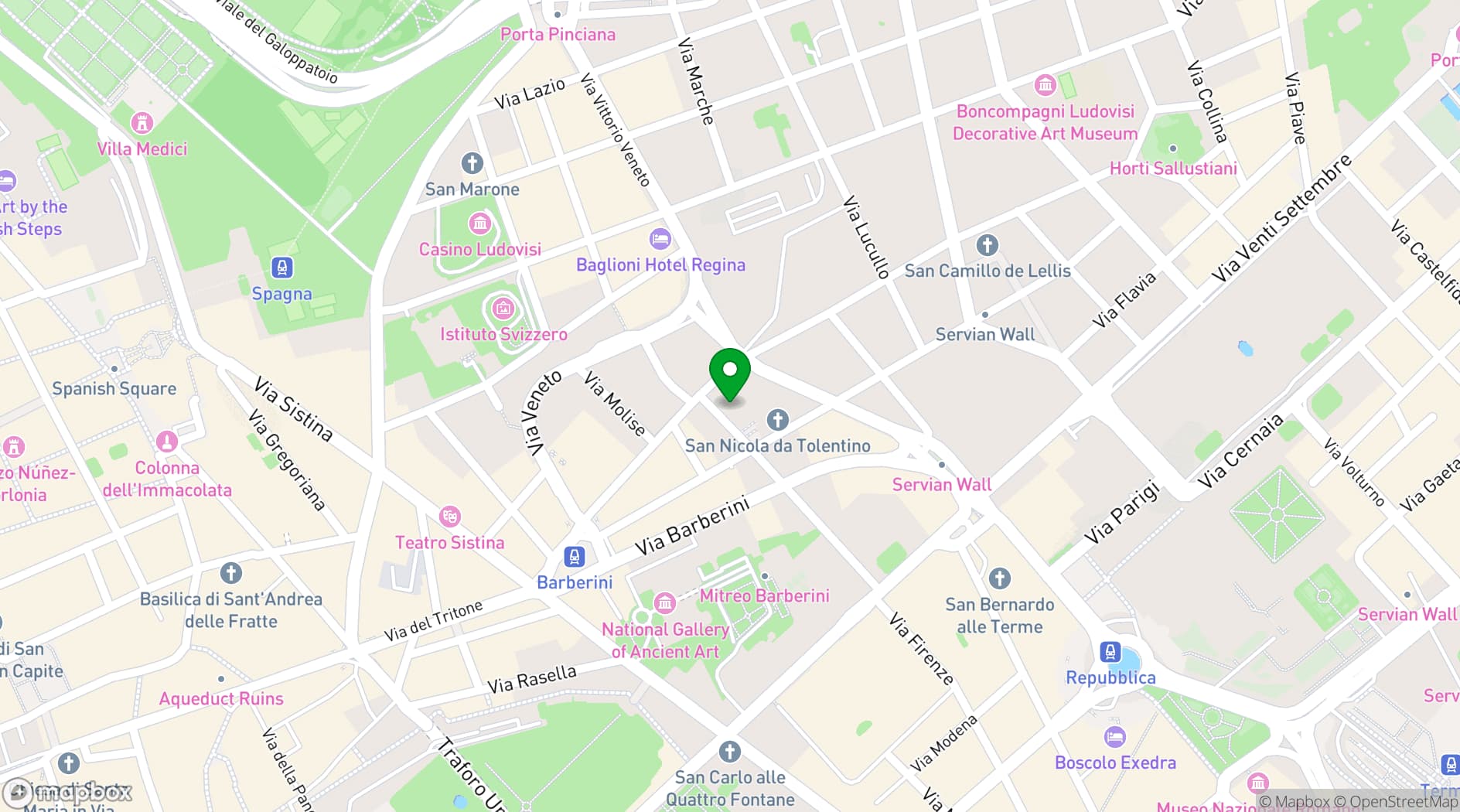 Map showing The Rome EDITION