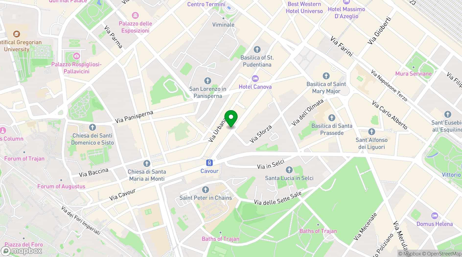 Map showing Centro Congressi Forma Spazi