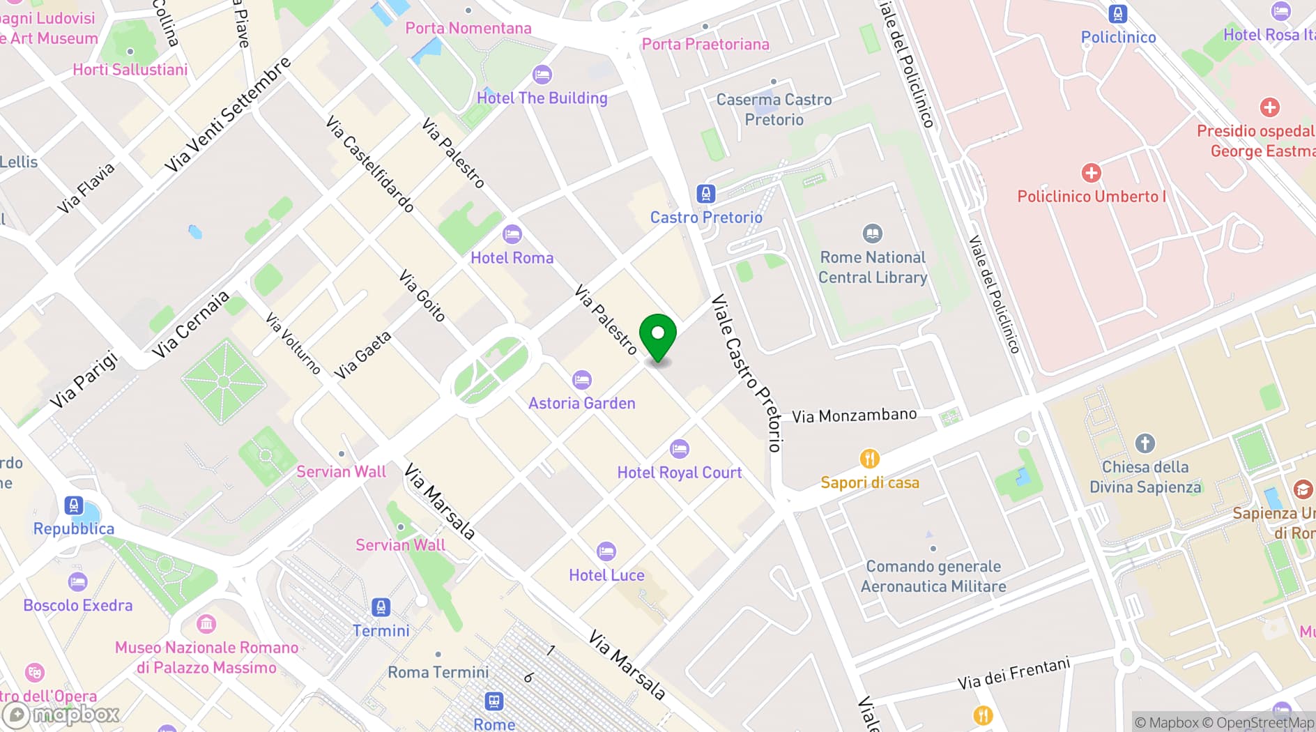 Map showing The Liberty Boutique Hotel