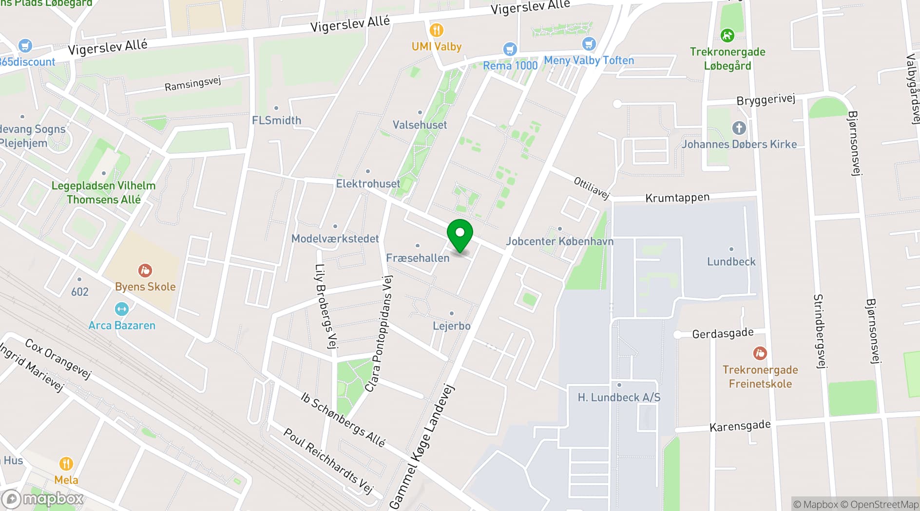 Map showing Marketenderiet