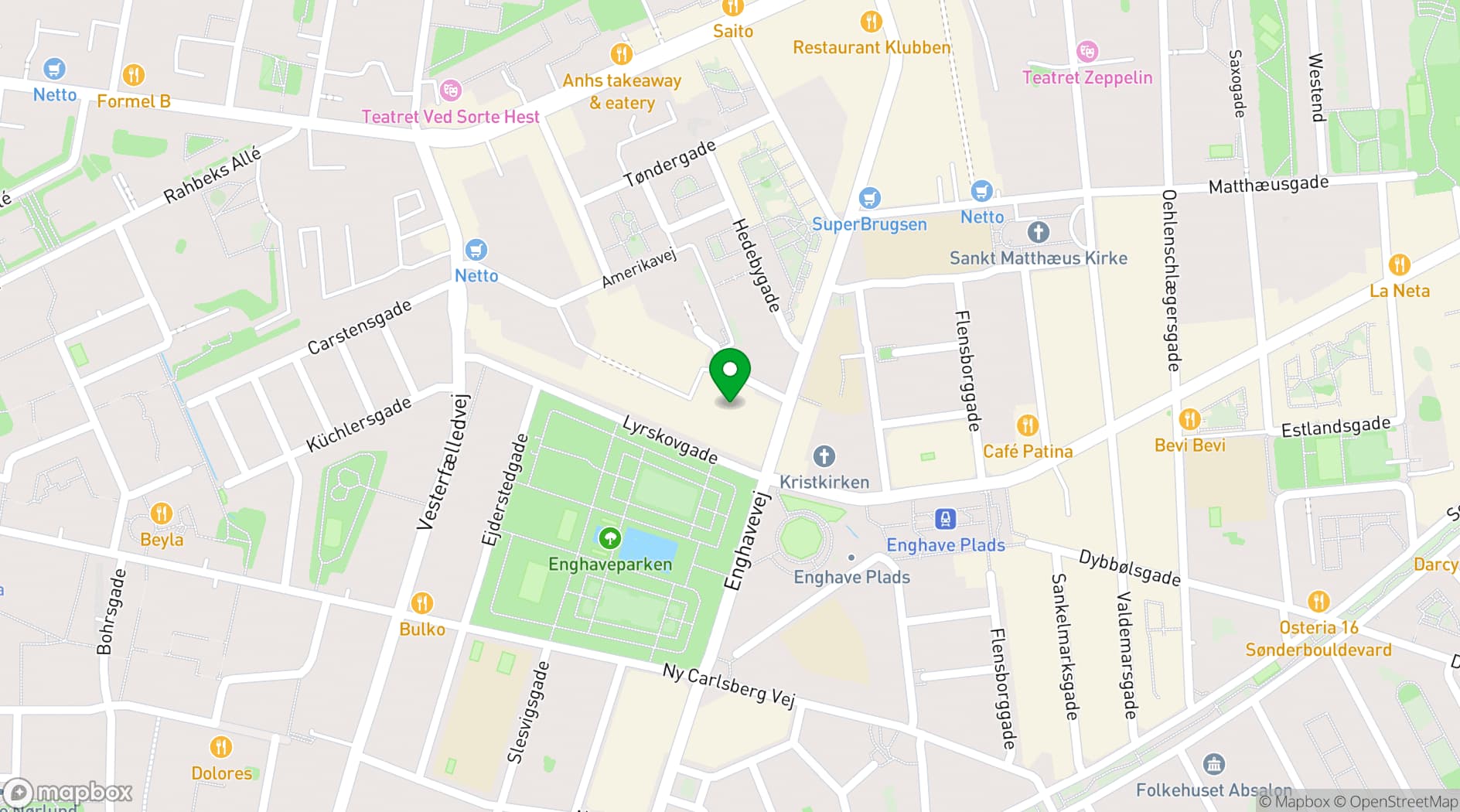 Map showing VEGA