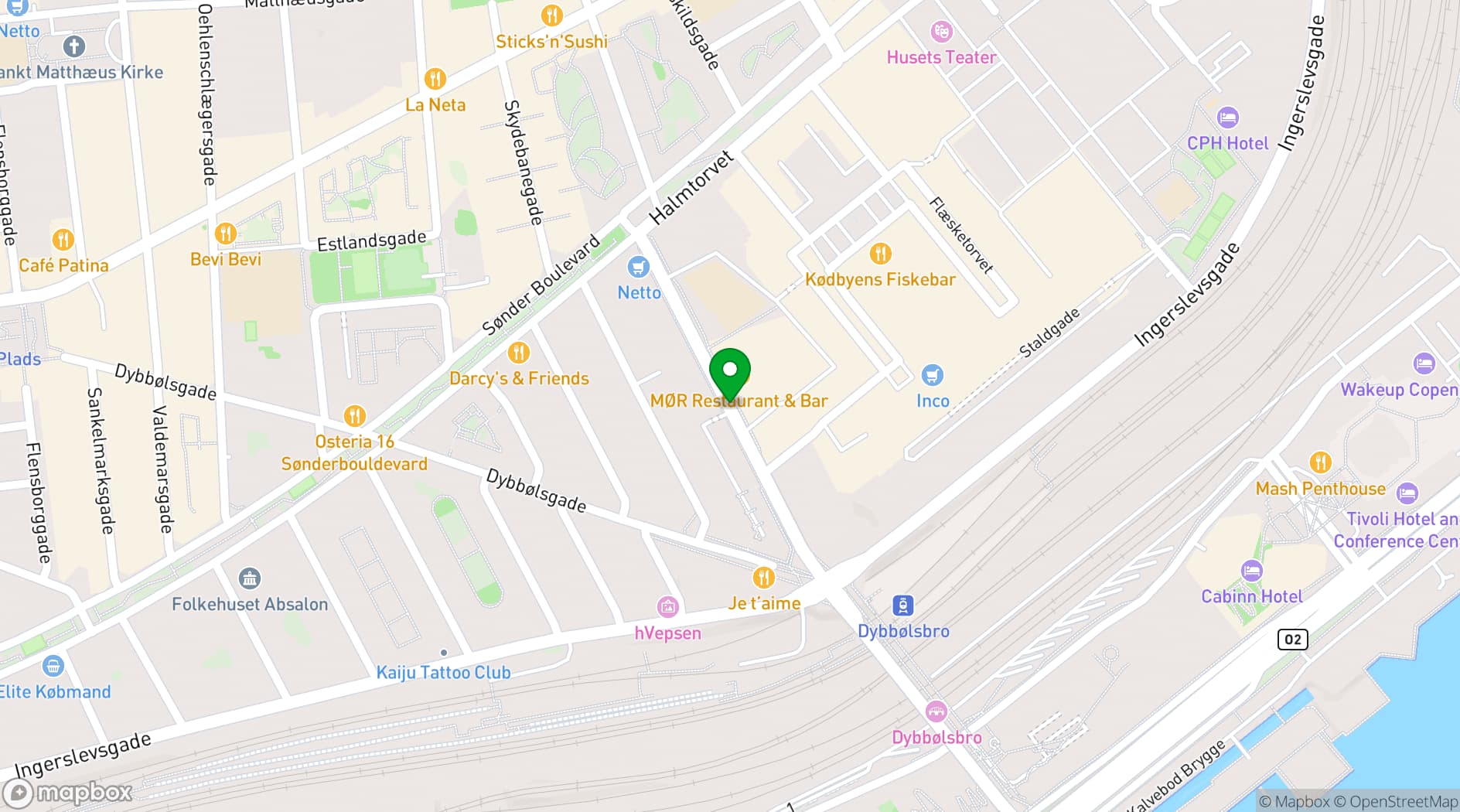 Map showing SOHO