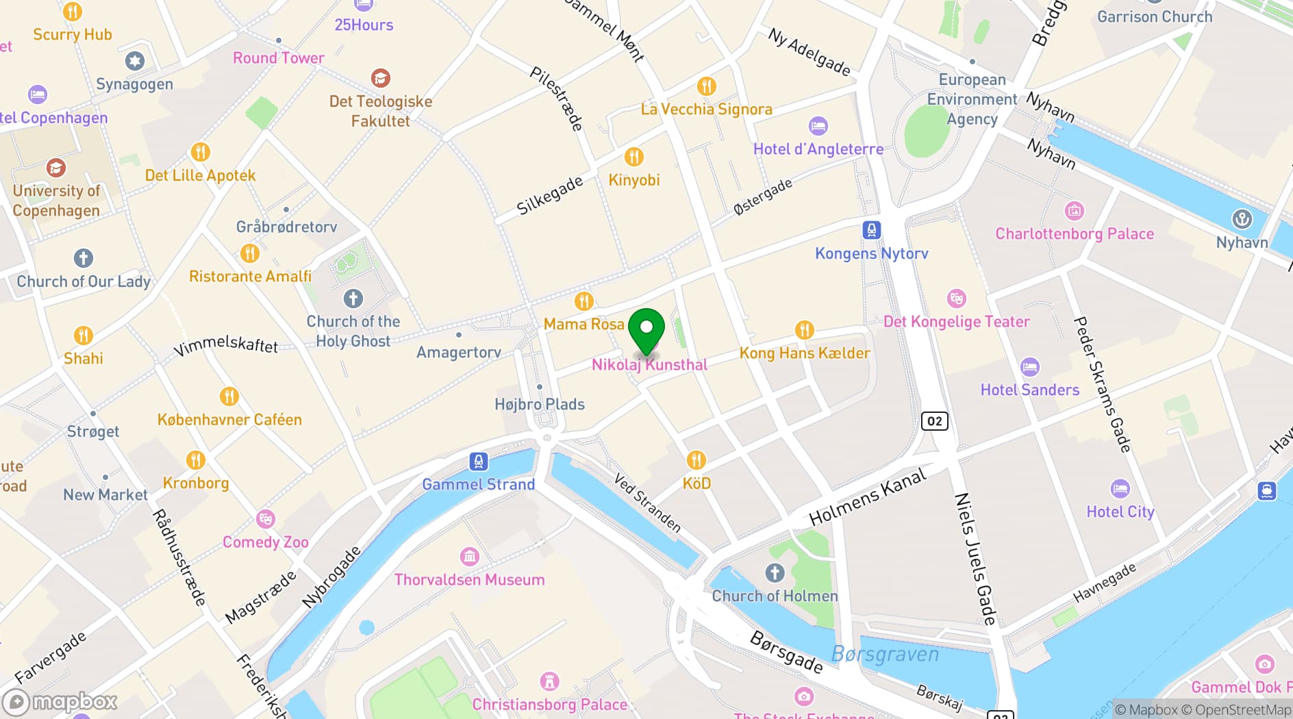 Map showing Restaurant Maven
