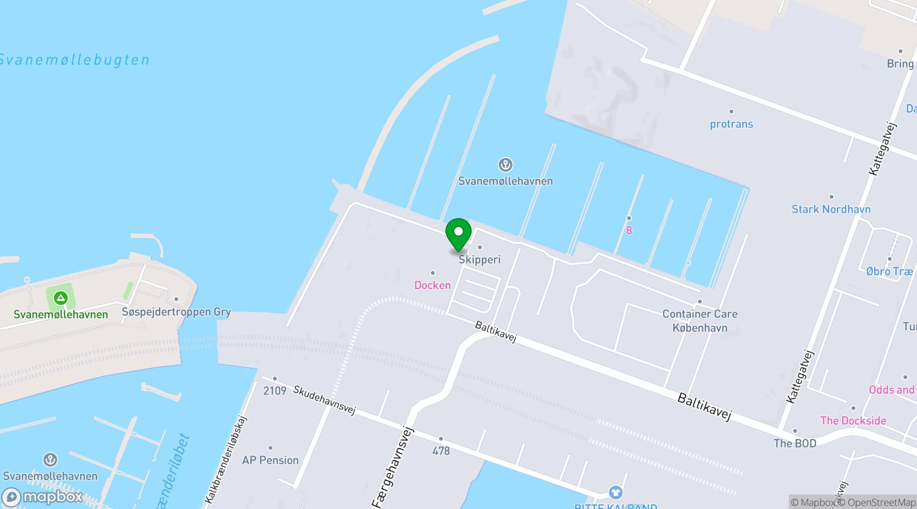 Map showing Terminal13