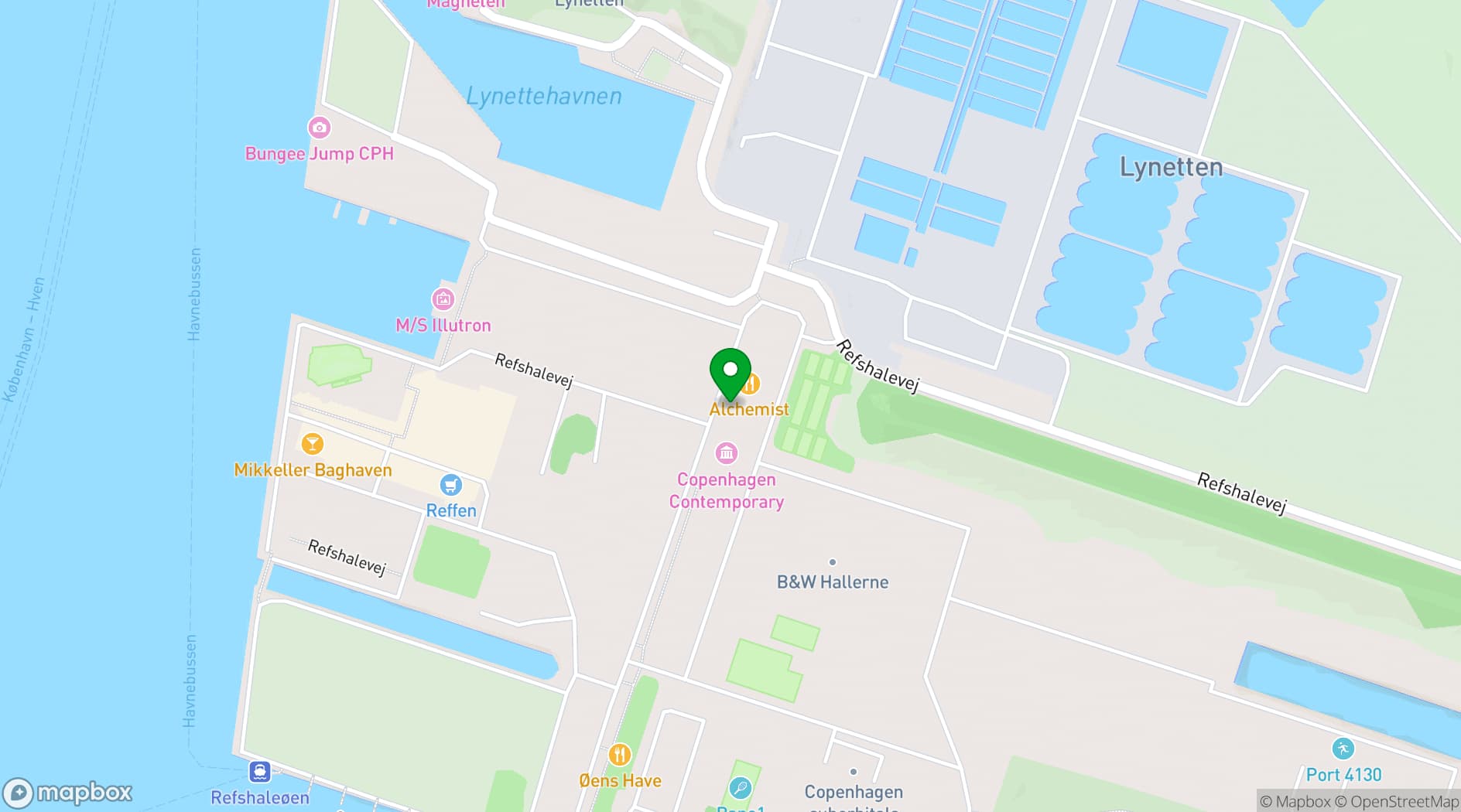 Map showing Restaurant Alchemist