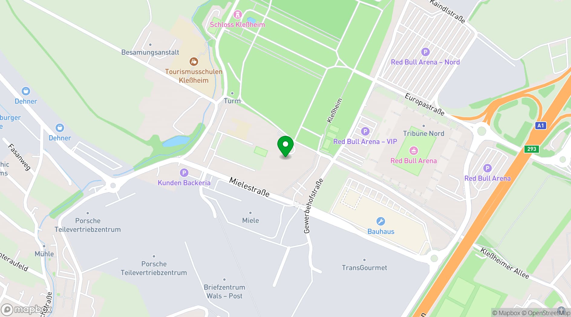 Map showing Kavalierhaus Klessheim