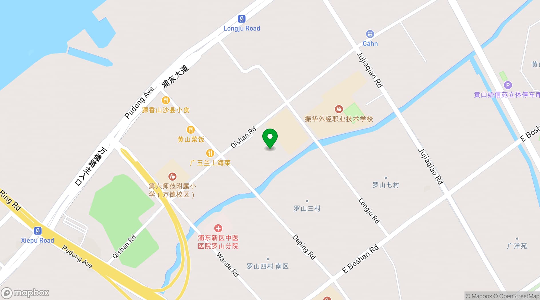 Map showing The Eton Hotel Shanghai