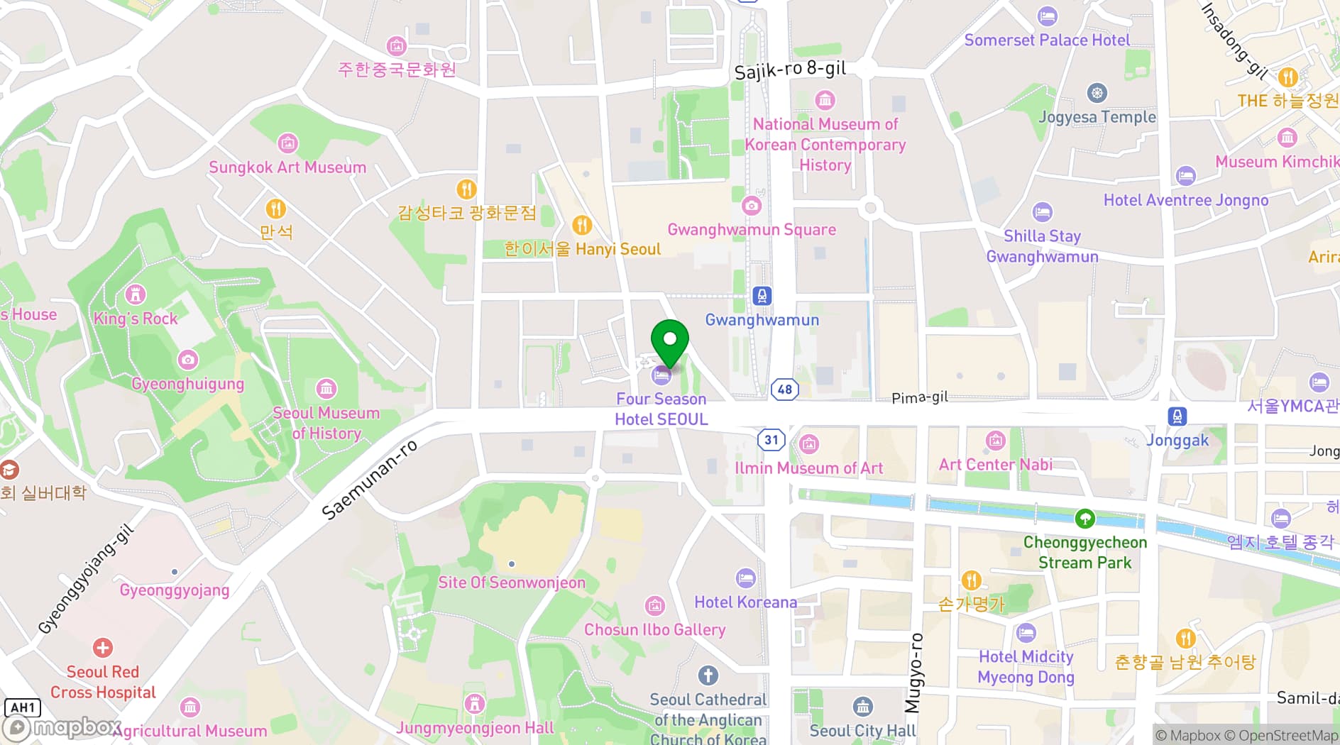 Map showing Borghini
